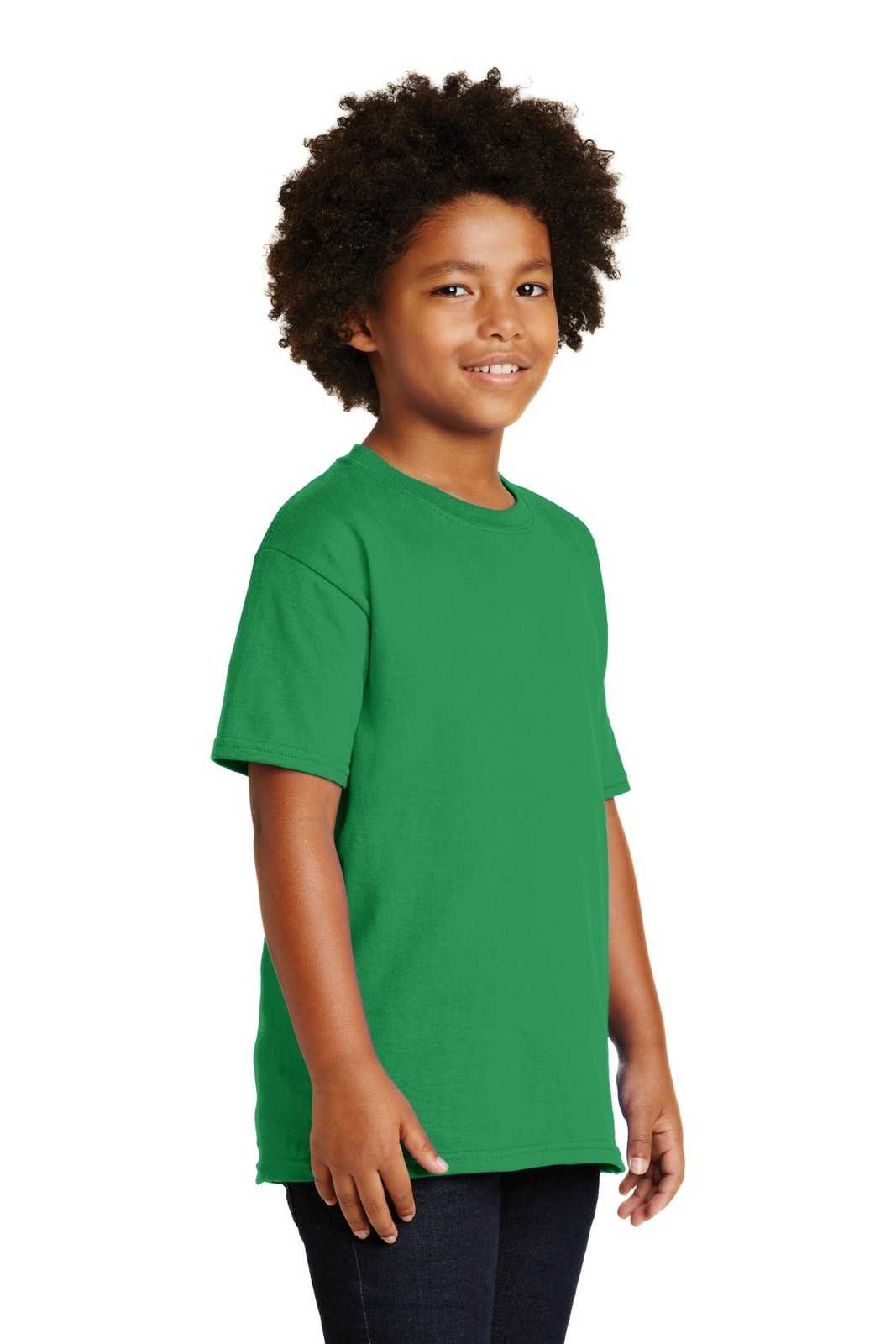 Gildan 2000B Youth Ultra Cotton 100% Cotton T-Shirt - Irish Green - HIT a Double