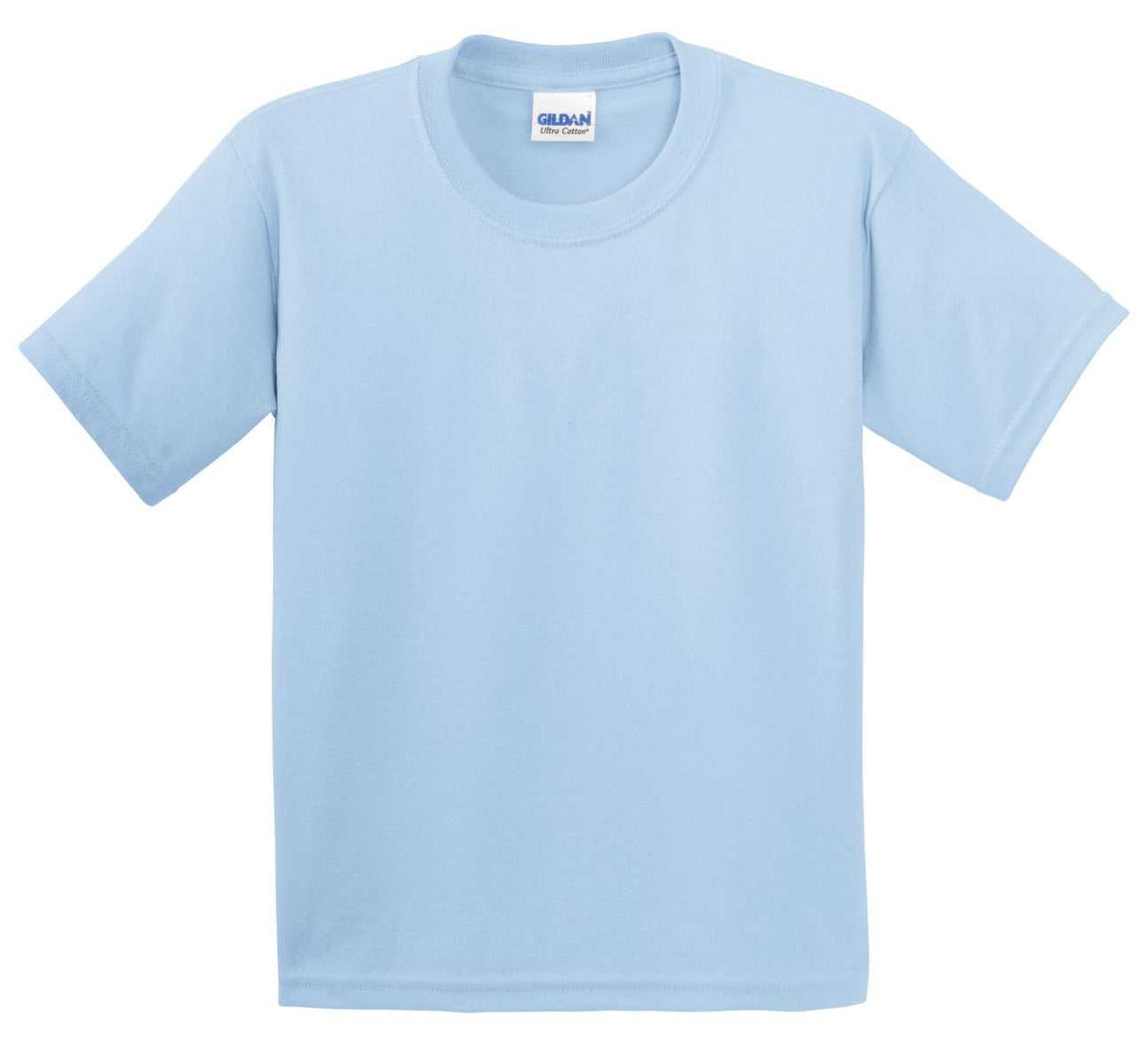 Gildan 2000B Youth Ultra Cotton 100% Cotton T-Shirt - Light Blue - HIT a Double