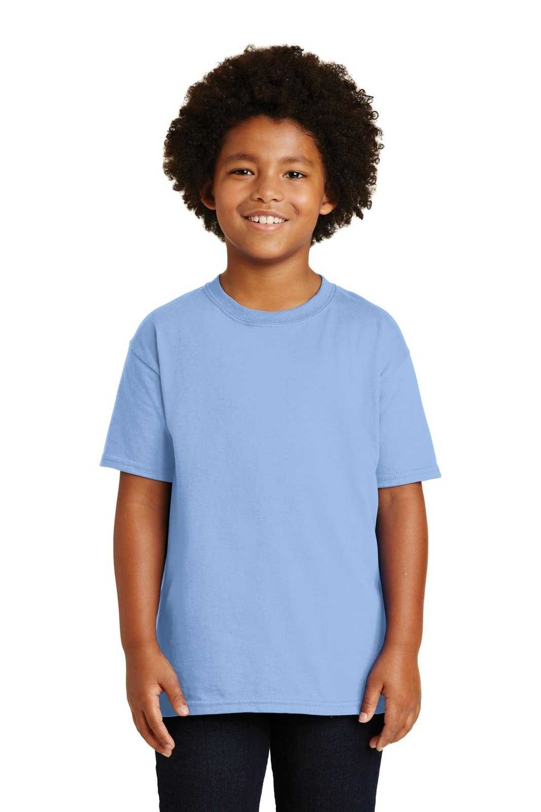 Gildan 2000B Youth Ultra Cotton 100% Cotton T-Shirt - Light Blue - HIT a Double