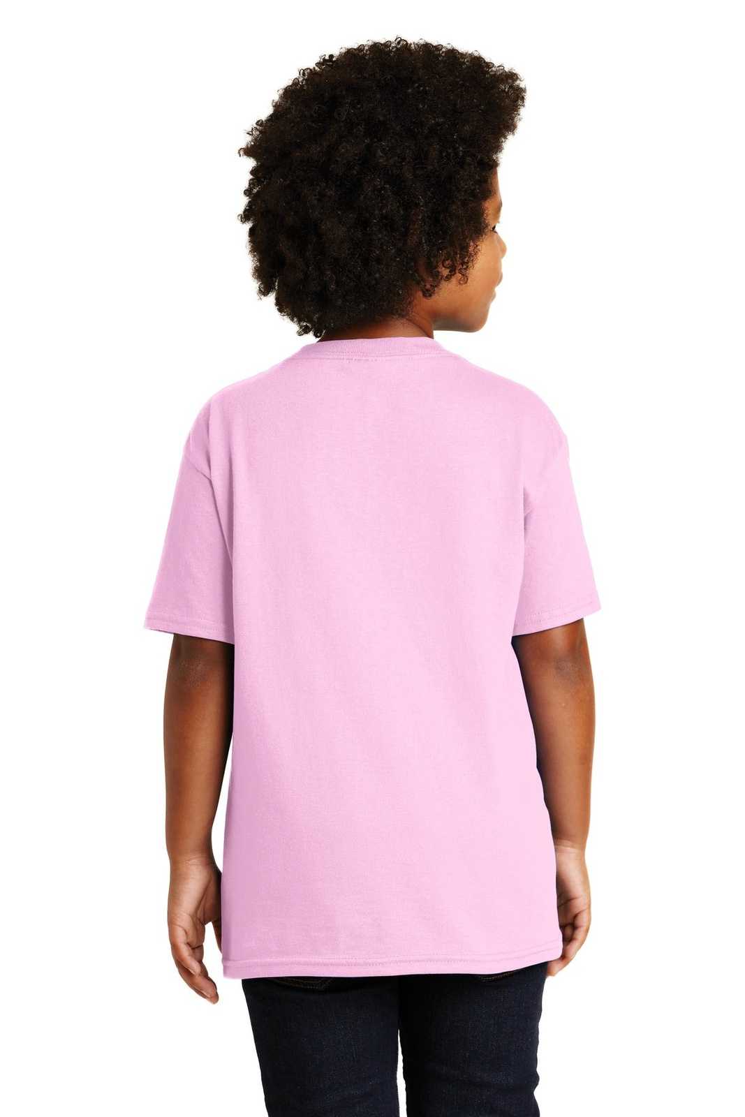 Gildan 2000B Youth Ultra Cotton 100% Cotton T-Shirt - Light Pink - HIT a Double