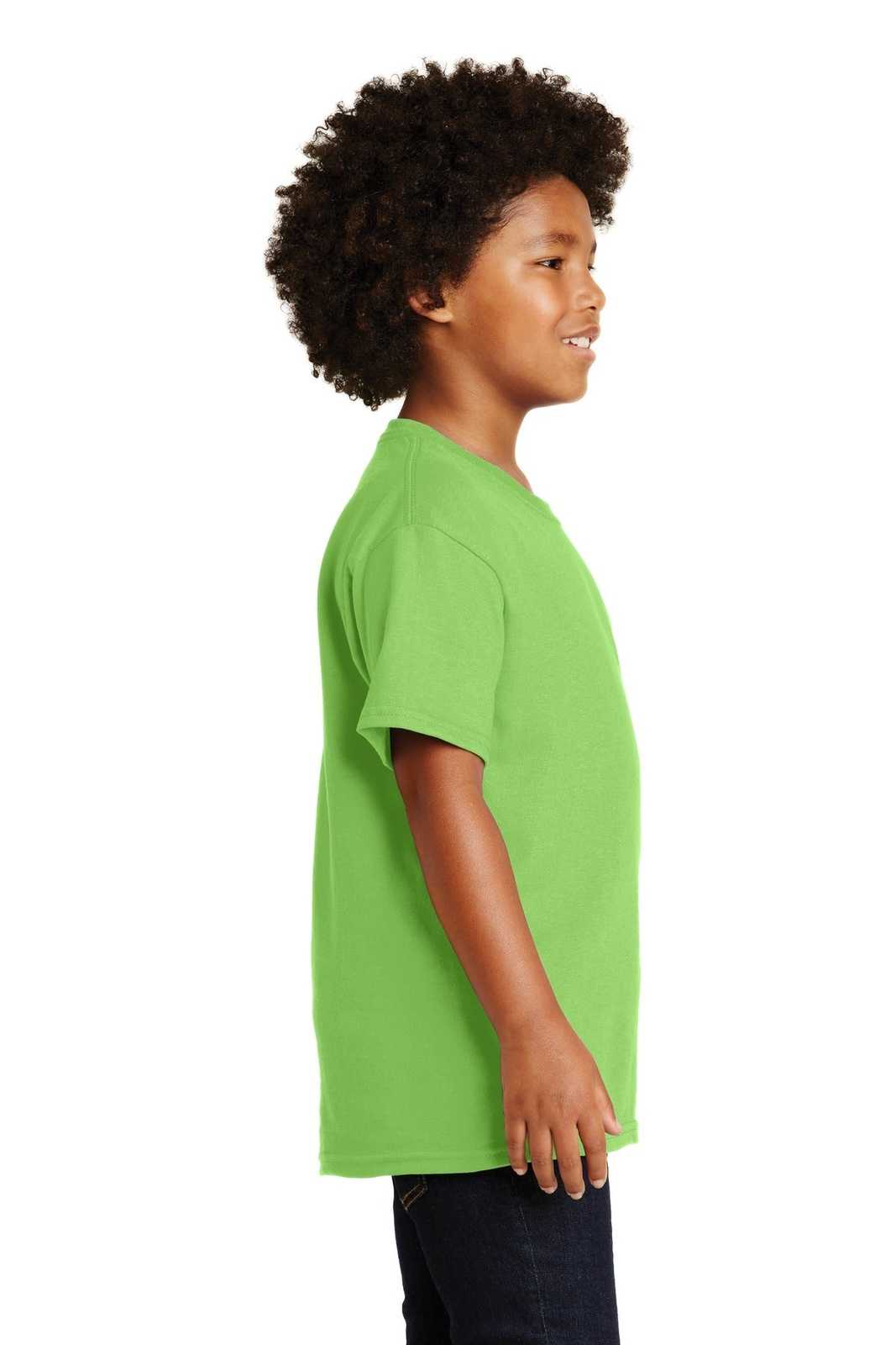 Gildan 2000B Youth Ultra Cotton 100% Cotton T-Shirt - Lime - HIT a Double