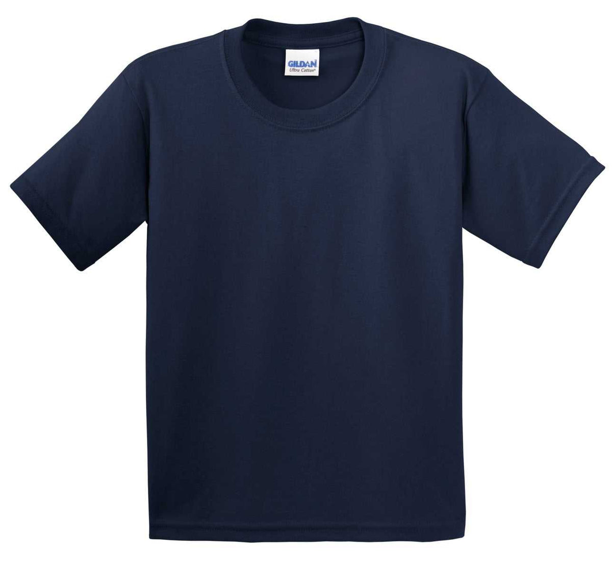 Gildan 2000B Youth Ultra Cotton 100% Cotton T-Shirt - Navy - HIT a Double