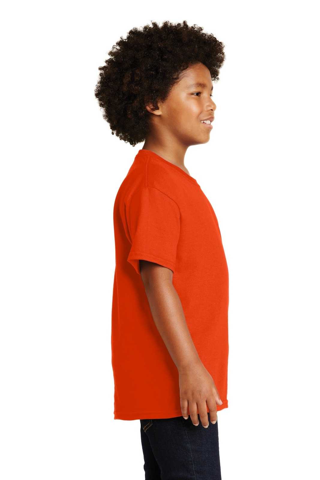 Gildan 2000B Youth Ultra Cotton 100% Cotton T-Shirt - Orange - HIT a Double