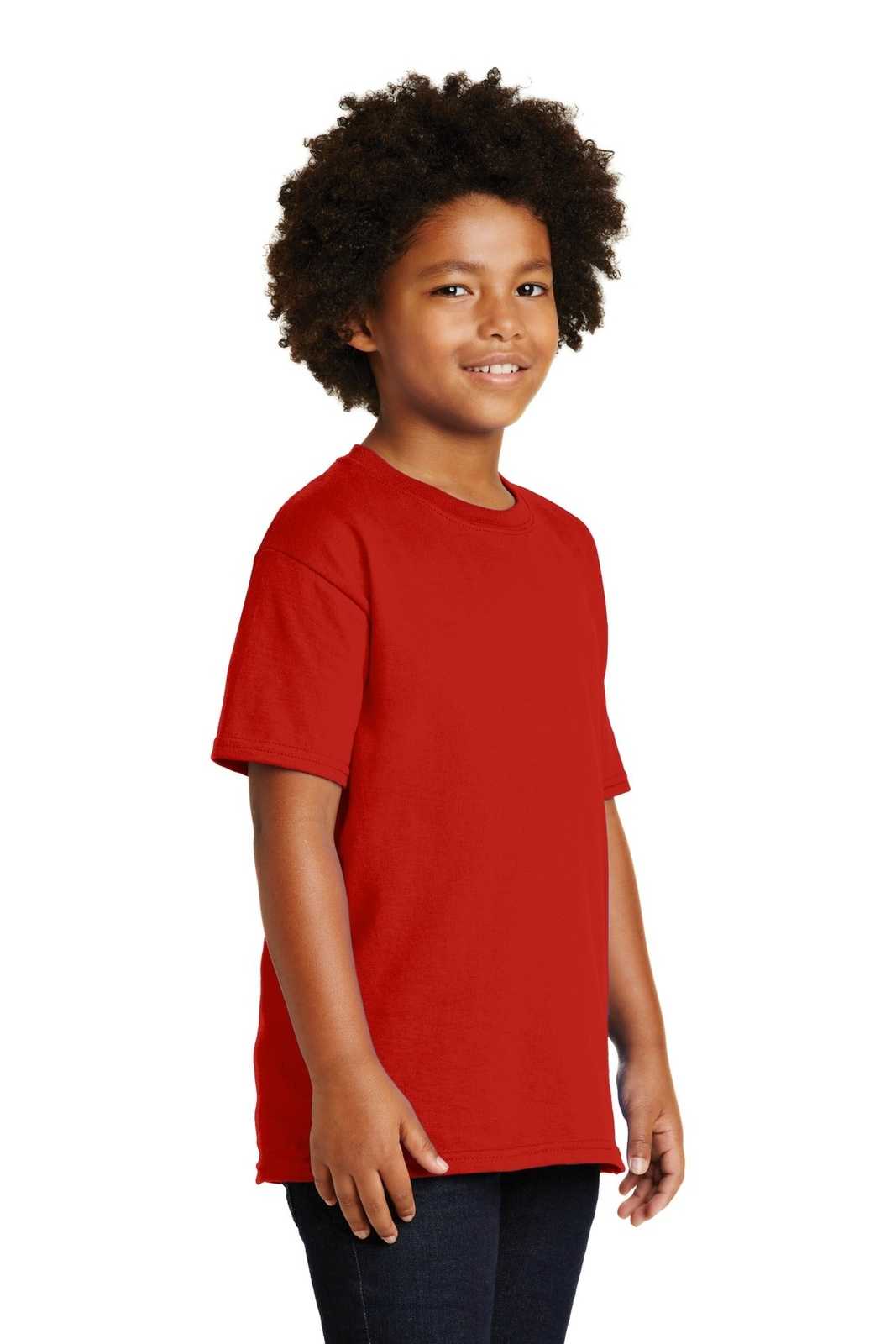 Gildan 2000B Youth Ultra Cotton 100% Cotton T-Shirt - Red - HIT a Double