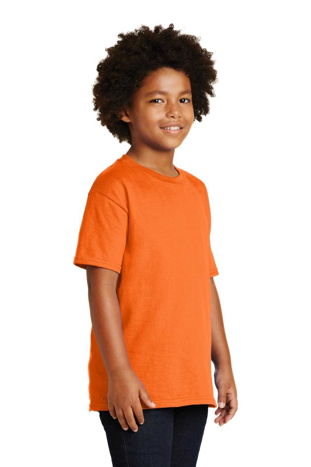 Gildan 2000B Youth Ultra Cotton 100% Cotton T-Shirt - S. Orange - HIT a Double