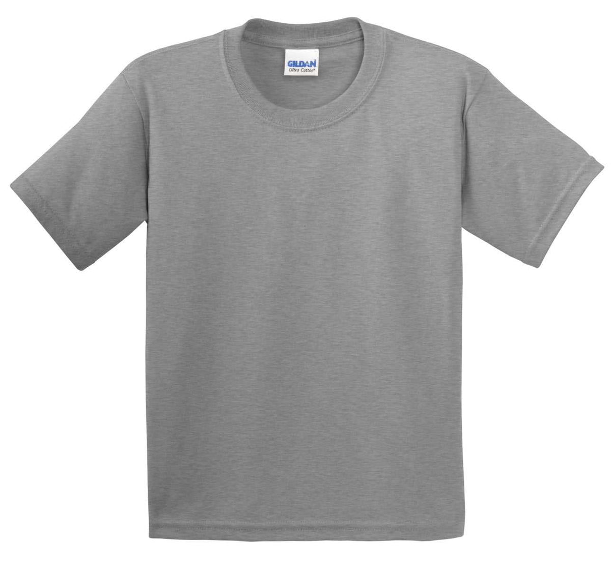 Gildan 2000B Youth Ultra Cotton 100% Cotton T-Shirt - Sport Gray - HIT a Double