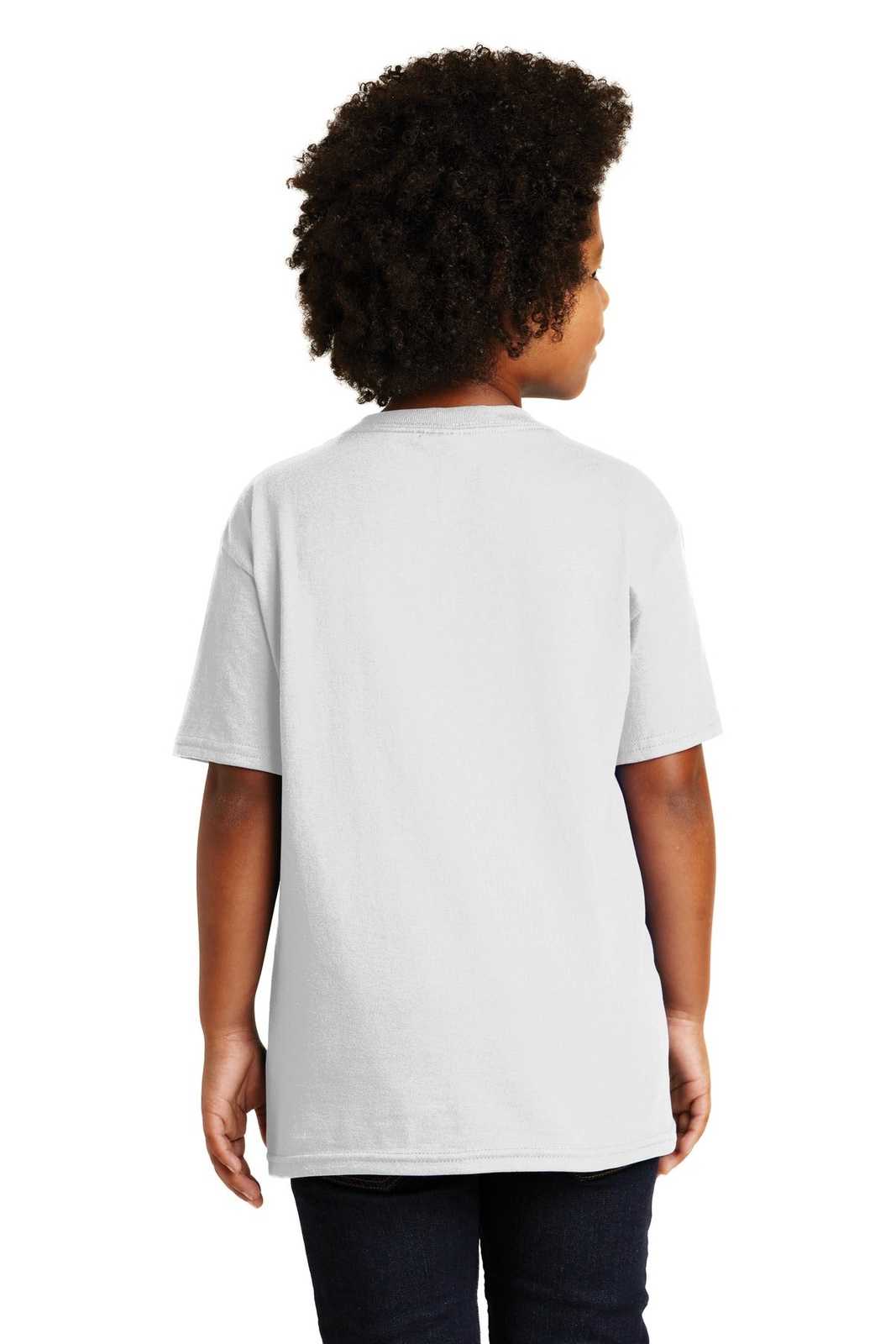 Gildan 2000B Youth Ultra Cotton 100% Cotton T-Shirt - White - HIT a Double