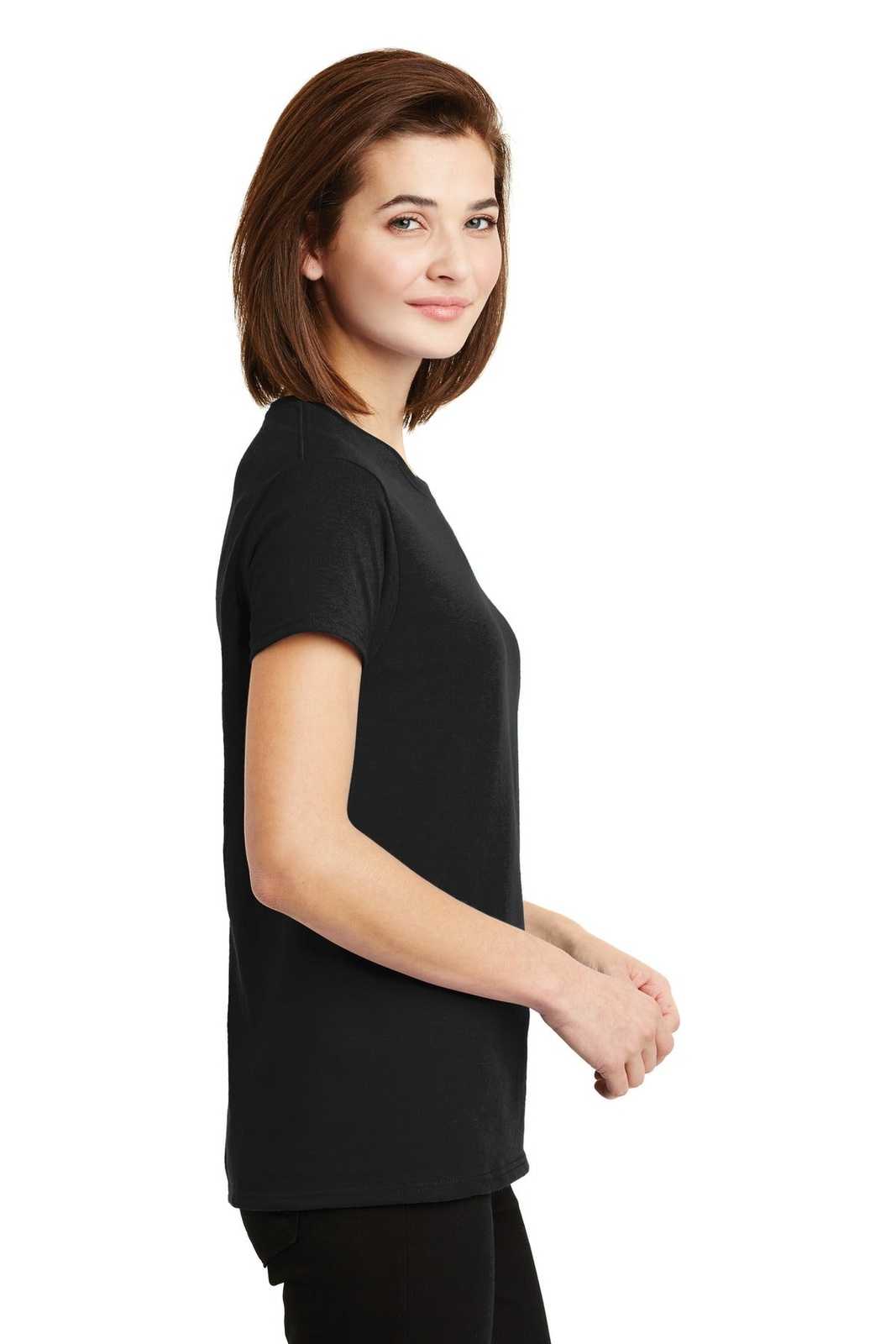 Gildan 2000L Ladies Ultra Cotton 100% Cotton T-Shirt - Black - HIT a Double