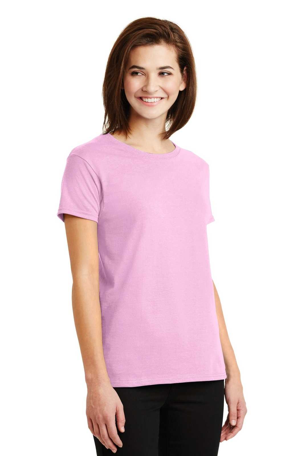 Gildan 2000L Ladies Ultra Cotton 100% Cotton T-Shirt - Light Pink - HIT a Double