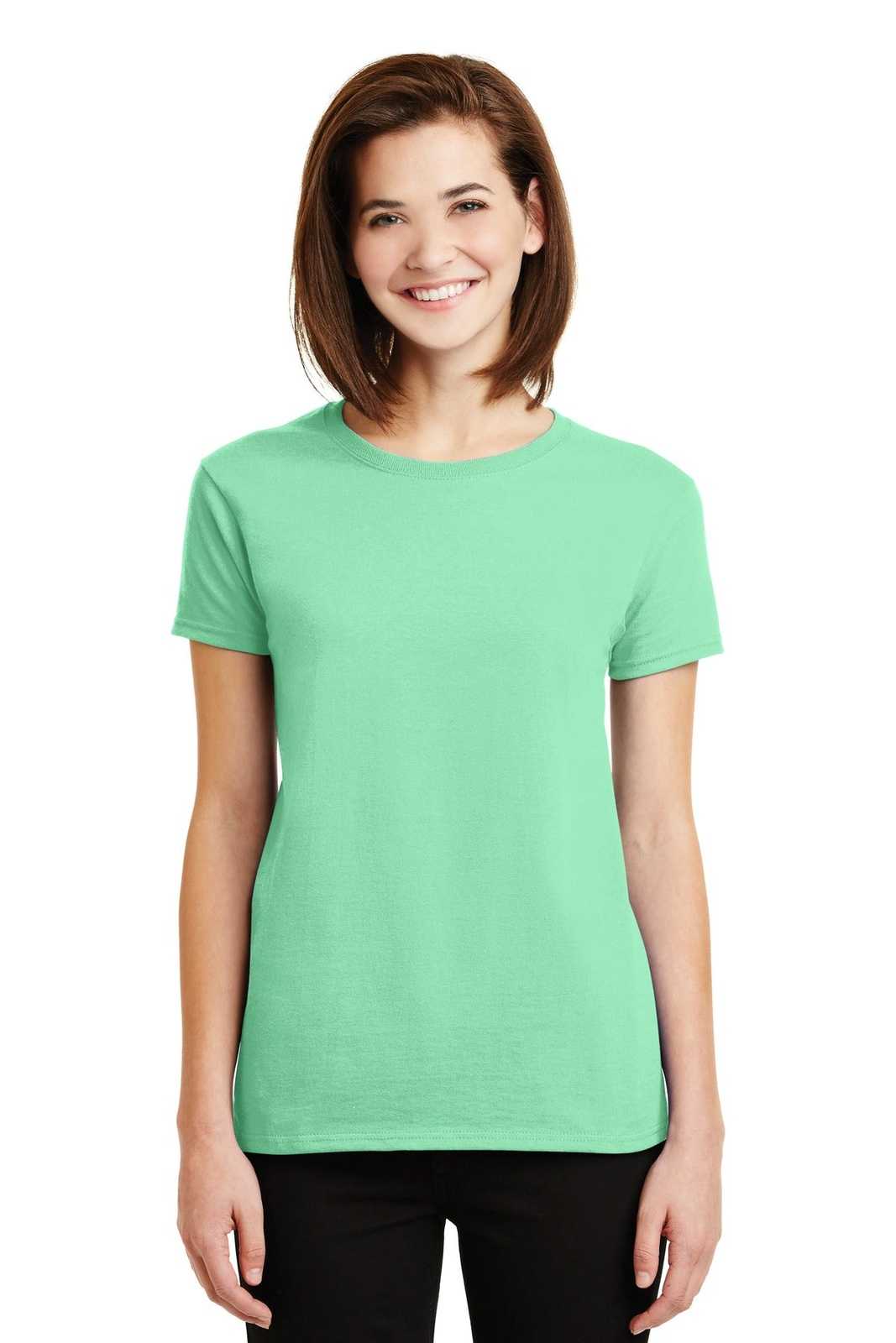 Gildan 2000L Ladies Ultra Cotton 100% Cotton T-Shirt - Mint Green - HIT a Double
