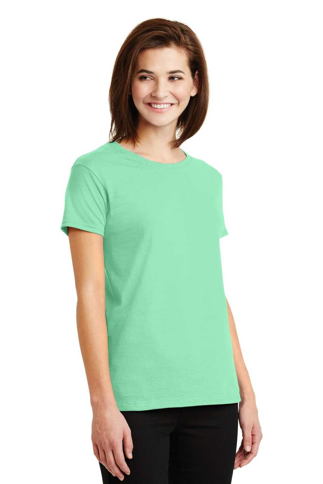 Gildan 2000L Ladies Ultra Cotton 100% Cotton T-Shirt - Mint Green - HIT a Double