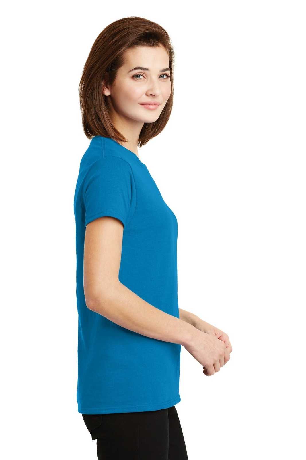 Gildan 2000L Ladies Ultra Cotton 100% Cotton T-Shirt - Sapphire - HIT a Double