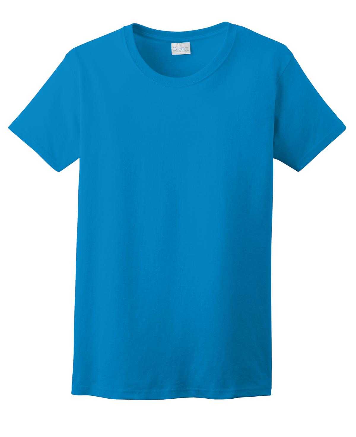 Gildan 2000L Ladies Ultra Cotton 100% Cotton T-Shirt - Sapphire - HIT a Double