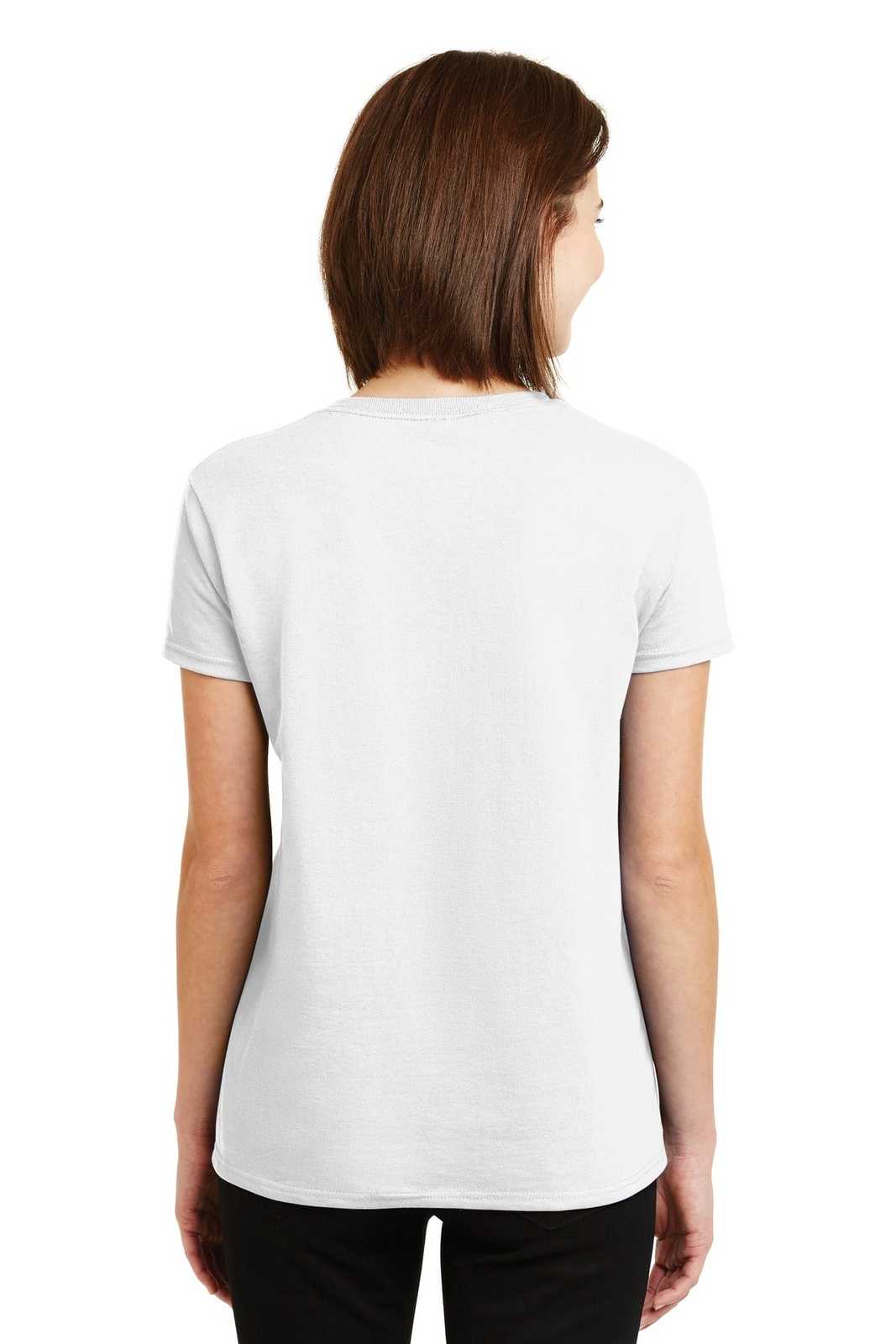 Gildan 2000L Ladies Ultra Cotton 100% Cotton T-Shirt - White - HIT a Double