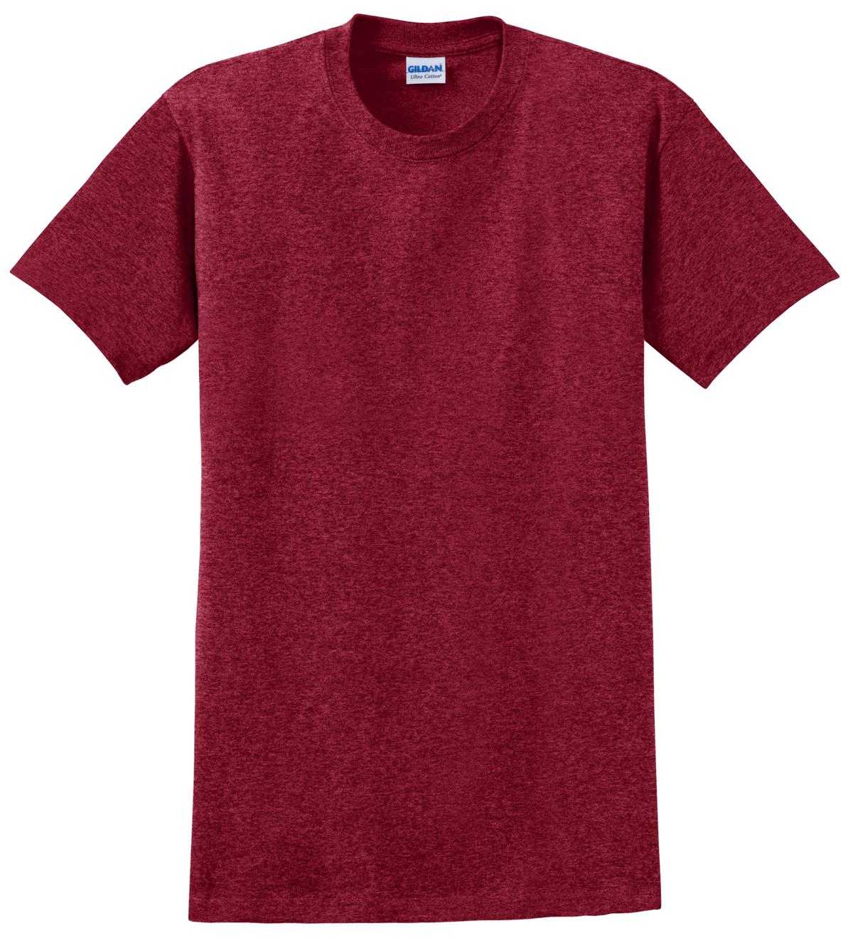 Gildan 2000 Ultra Cotton 100% Cotton T-Shirt - Antique Cherry Red - HIT a Double