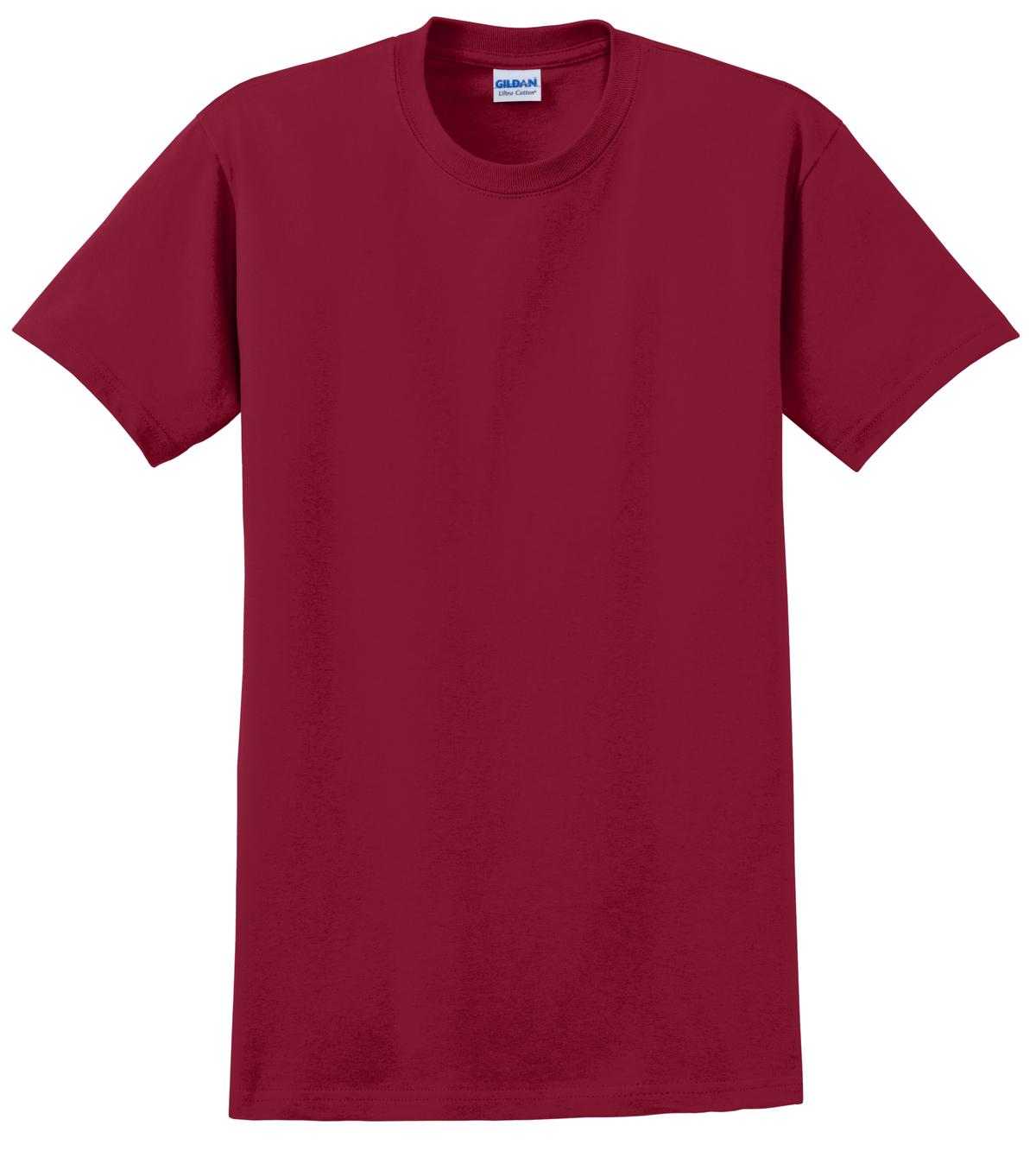Gildan 2000 Ultra Cotton 100% Cotton T-Shirt - Cardinal Red - HIT a Double