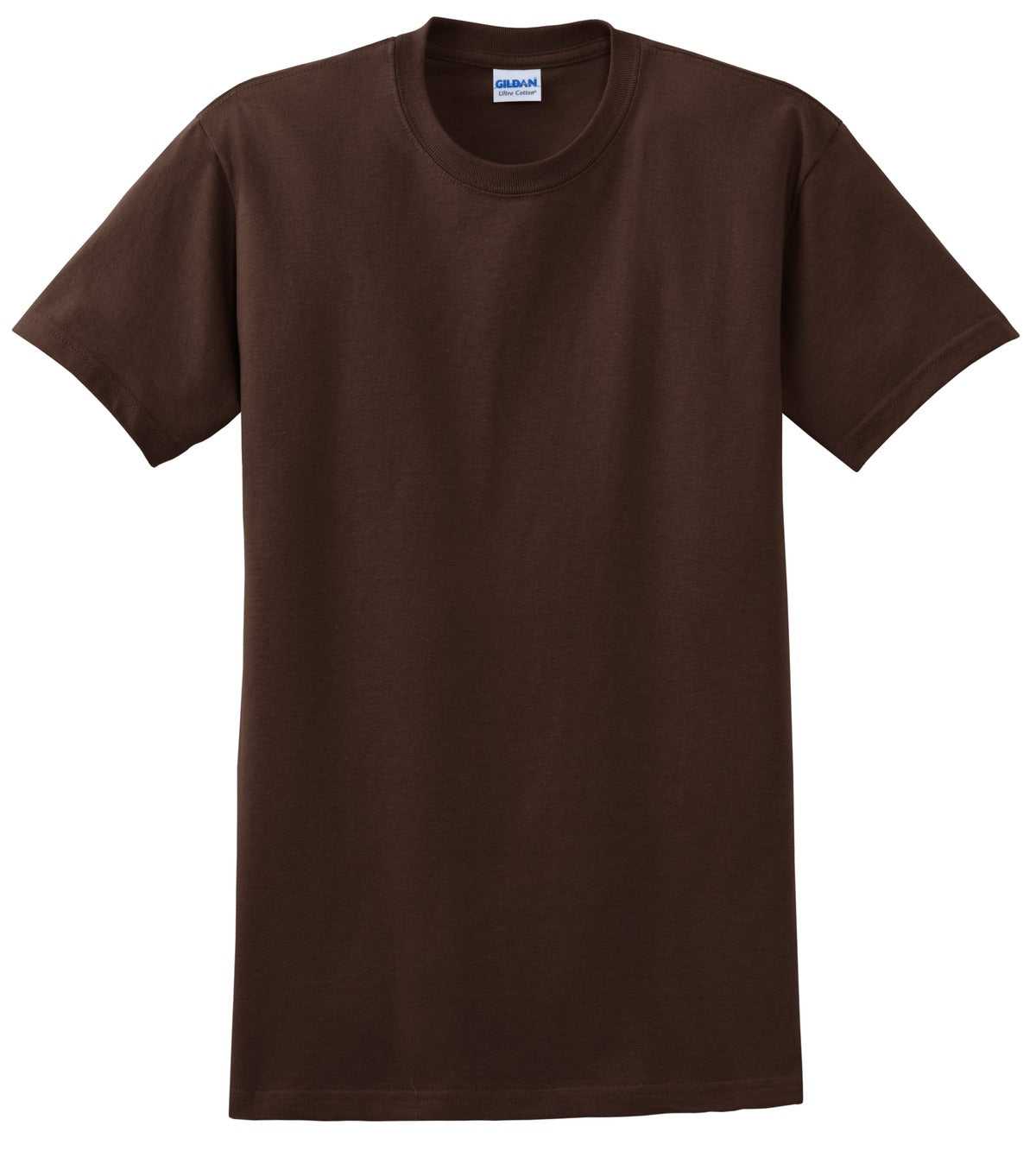 Gildan 2000 Ultra Cotton 100% Cotton T-Shirt - Dark Chocolate - HIT a Double