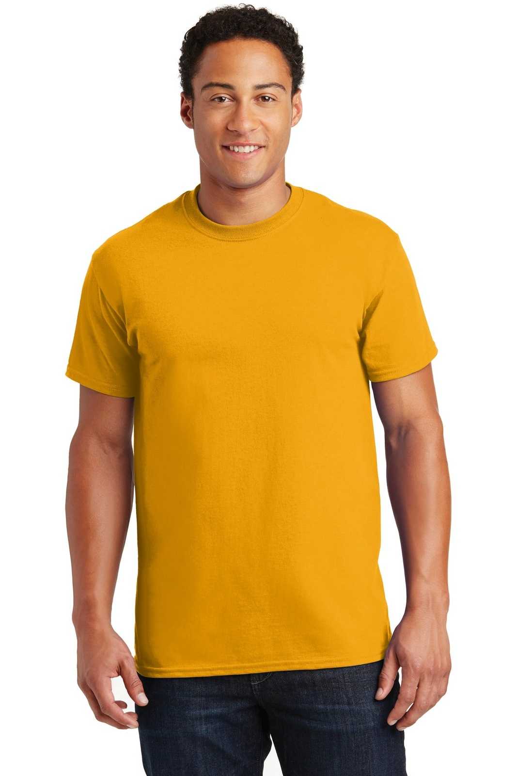 Gildan 2000 Ultra Cotton 100% Cotton T-Shirt - Gold - HIT a Double