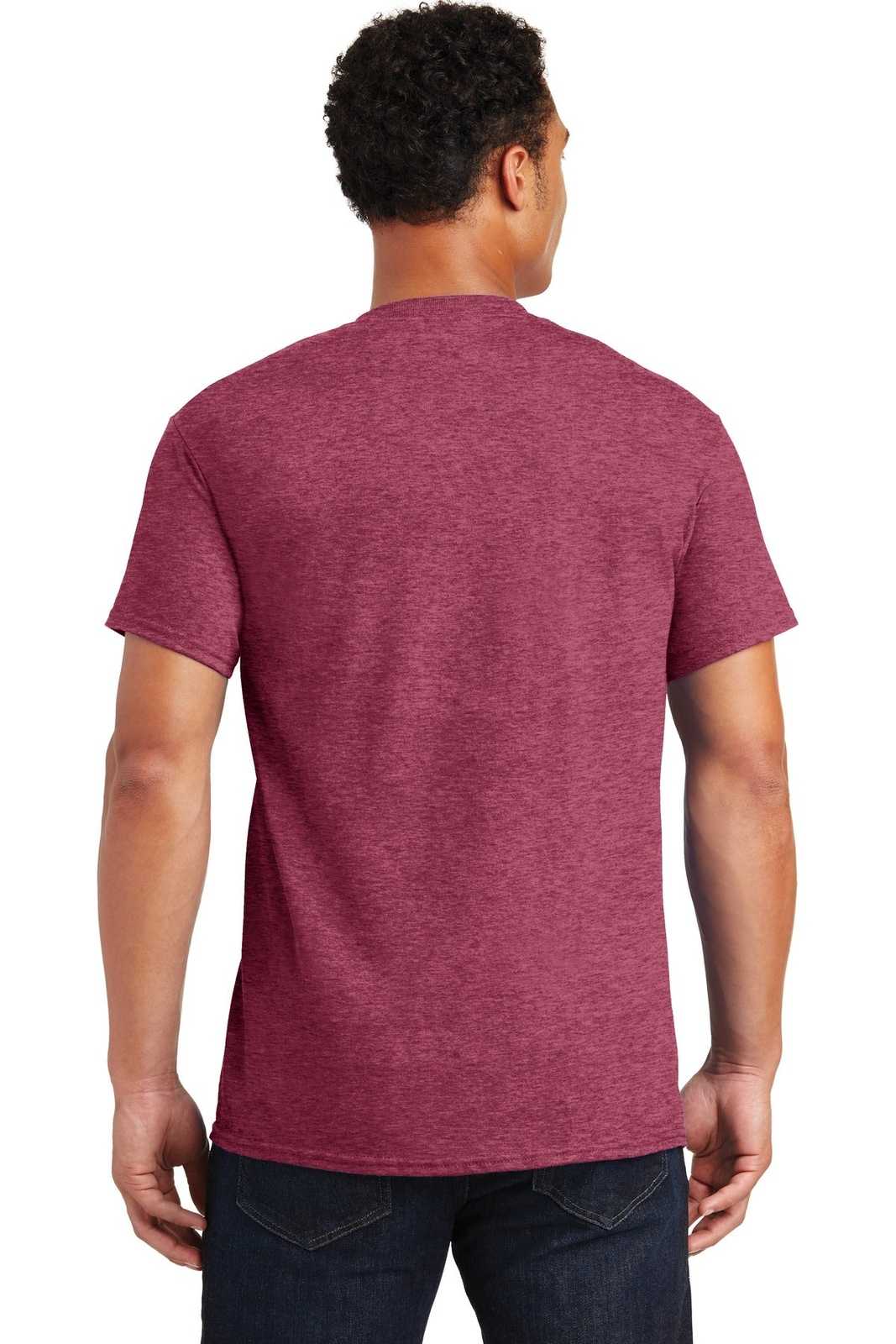 Gildan 2000 Ultra Cotton 100% Cotton T-Shirt - Heathered Cardinal - HIT a Double