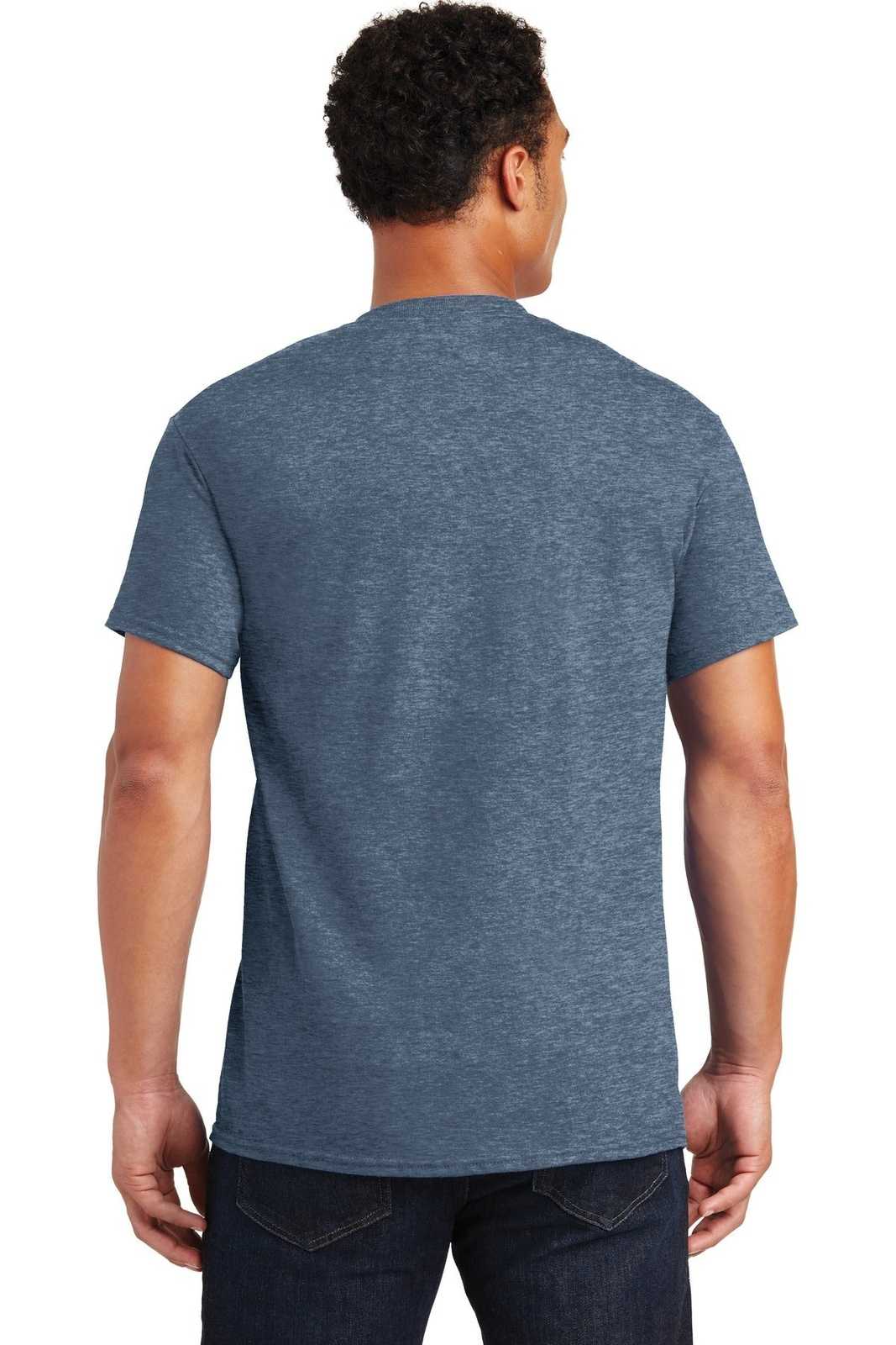 Gildan 2000 Ultra Cotton 100% Cotton T-Shirt - Heathered Indigo - HIT a Double
