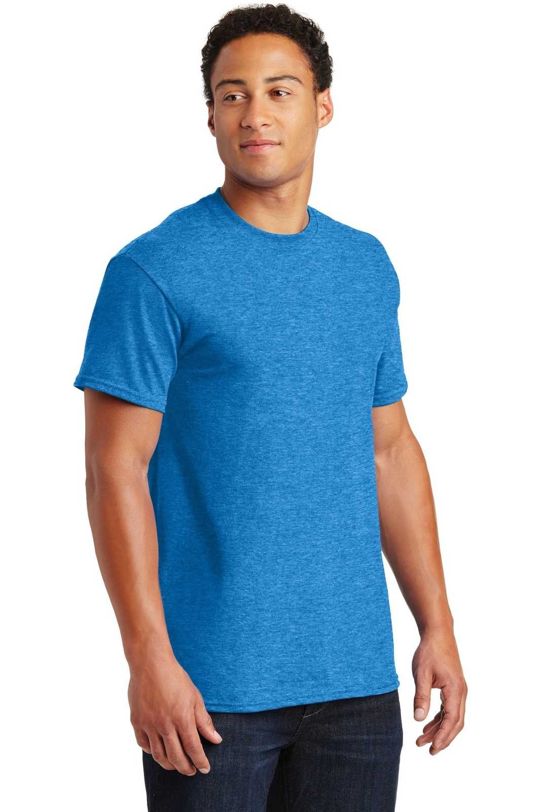 Gildan 2000 Ultra Cotton 100% Cotton T-Shirt - Heathered Sapphire - HIT a Double