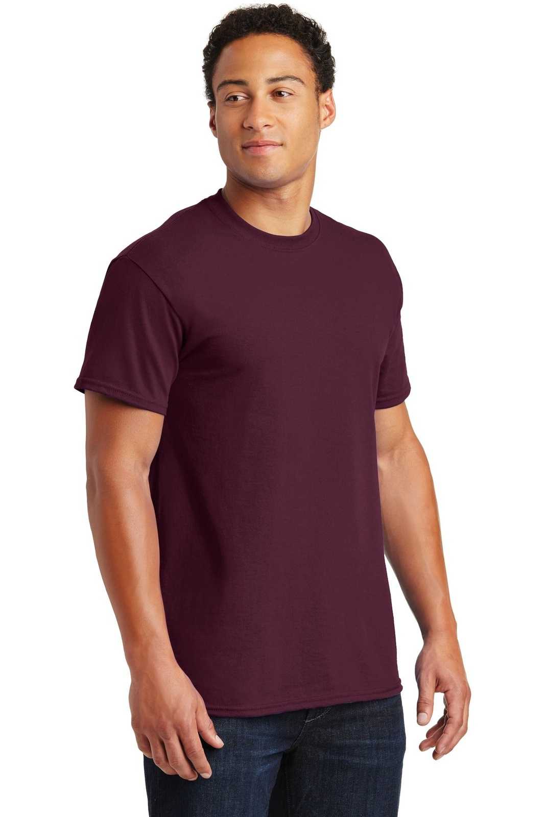 Gildan 2000 Ultra Cotton 100% Cotton T-Shirt - Maroon - HIT a Double