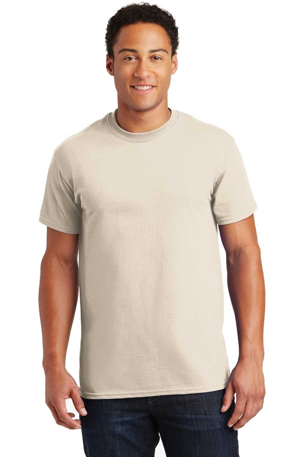 Gildan 2000 Ultra Cotton 100% Cotton T-Shirt - Natural - HIT a Double