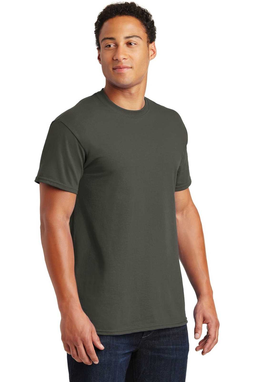 Gildan 2000 Ultra Cotton 100% Cotton T-Shirt - Olive - HIT a Double