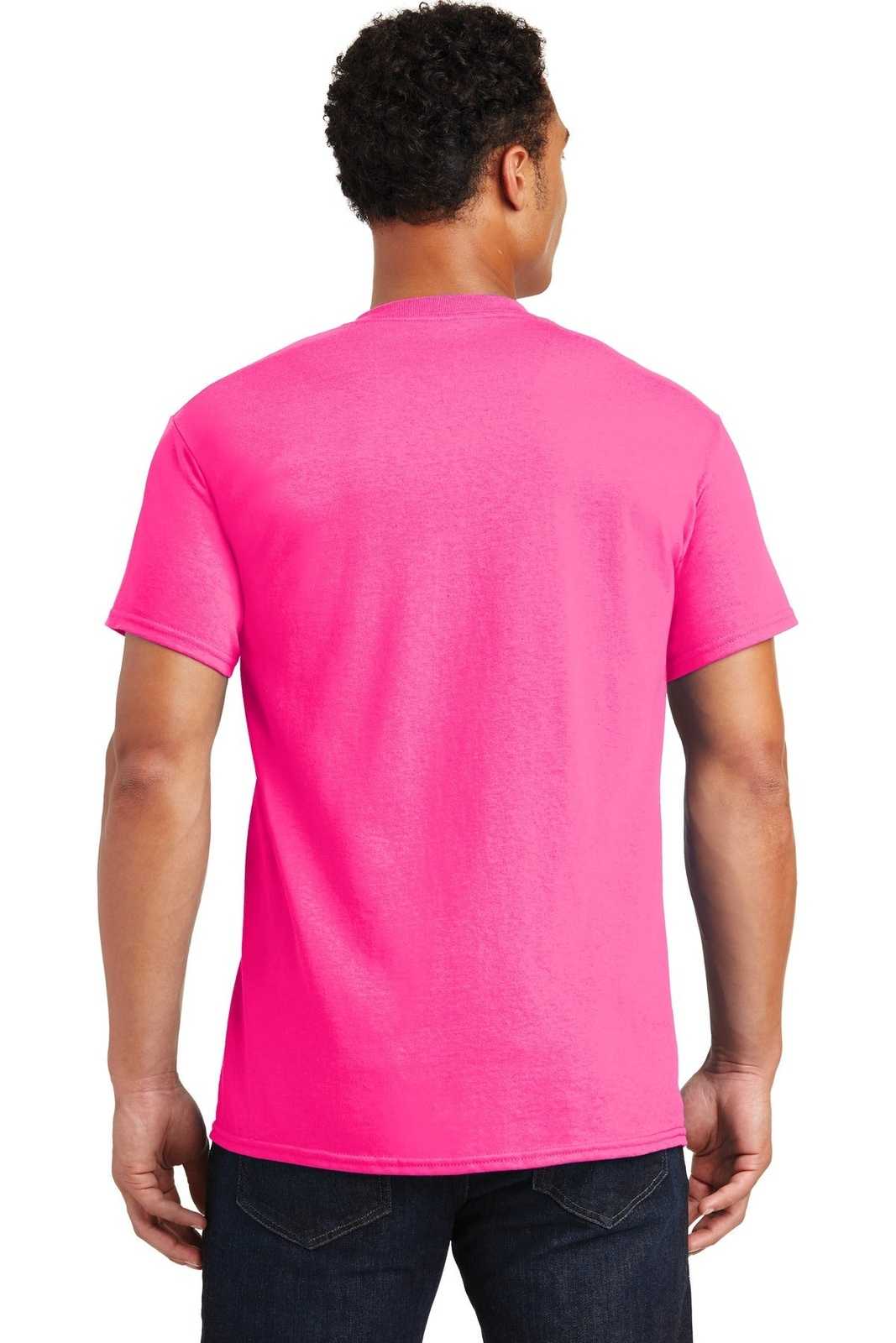 Gildan 2000 Ultra Cotton 100% Cotton T-Shirt - Safety Pink - HIT a Double