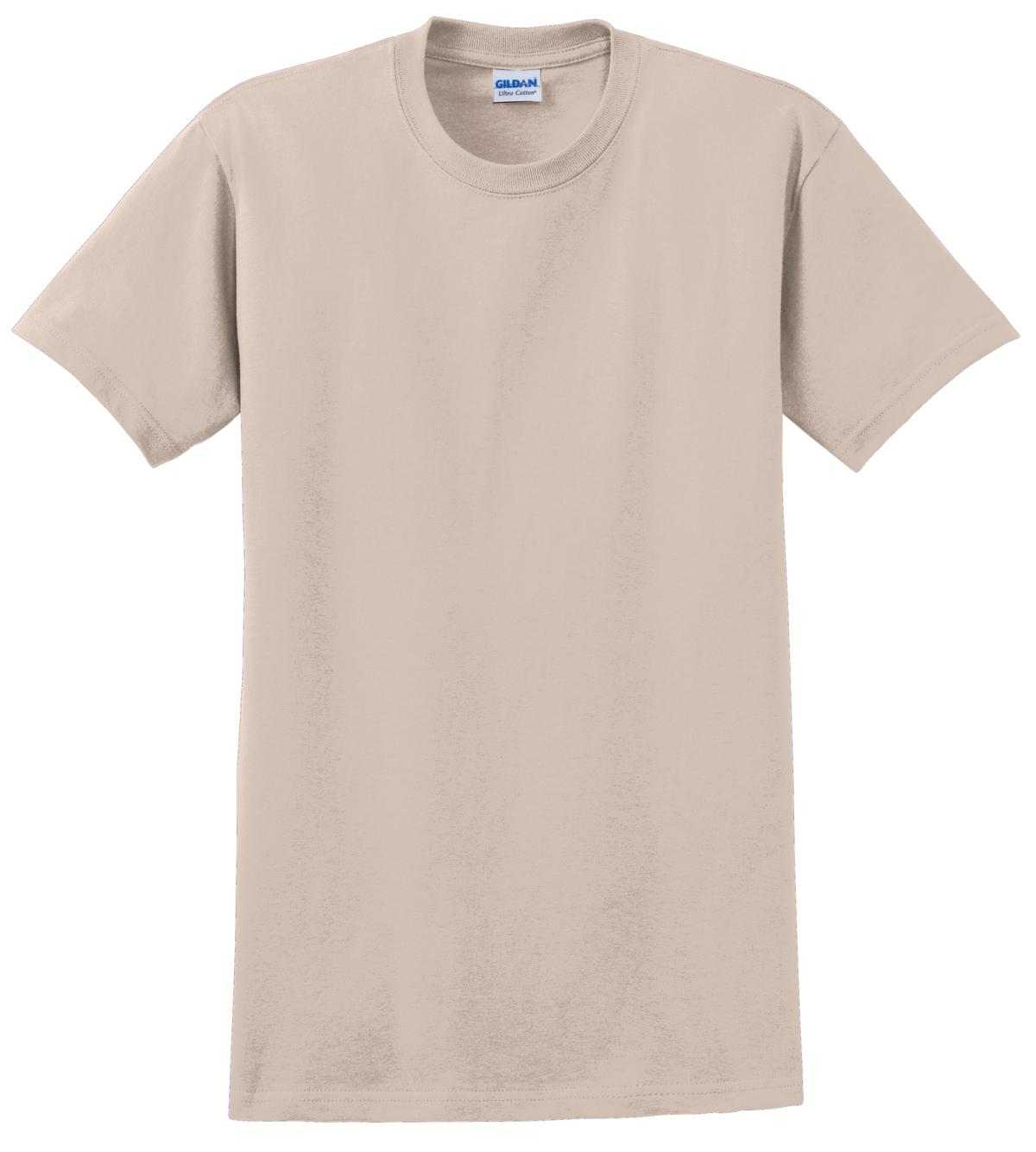 Gildan 2000 Ultra Cotton 100% Cotton T-Shirt - Sand - HIT a Double