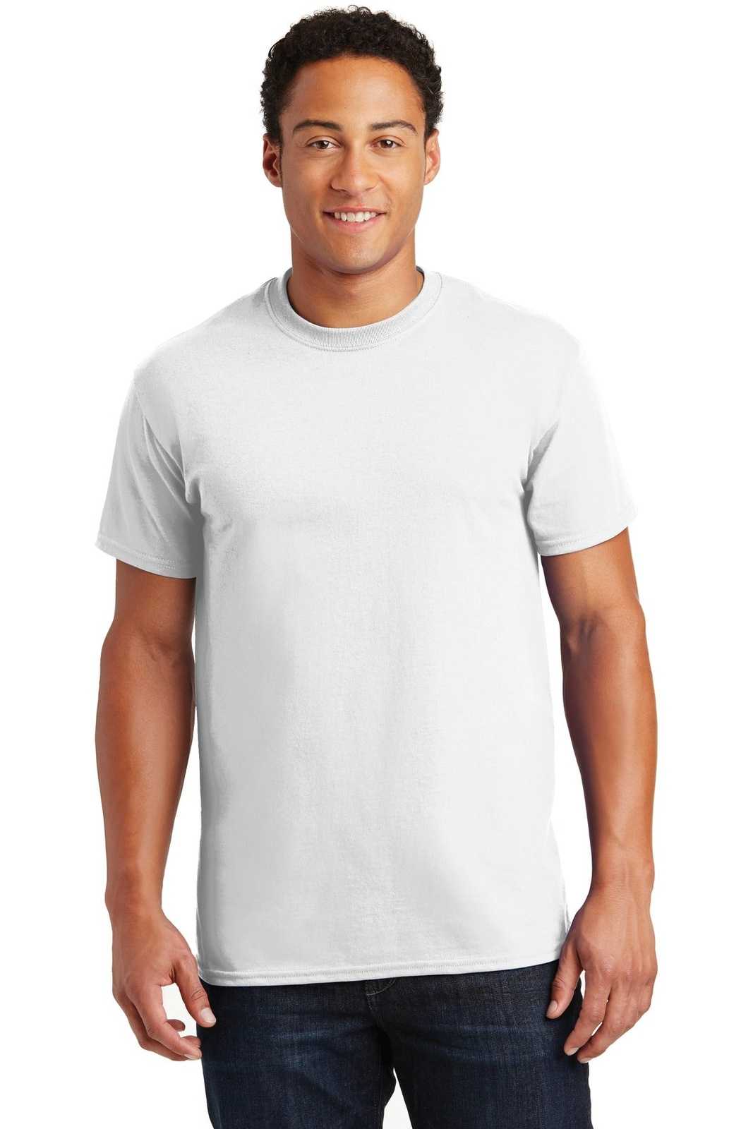 Gildan 2000 Ultra Cotton 100% Cotton T-Shirt - White - HIT a Double