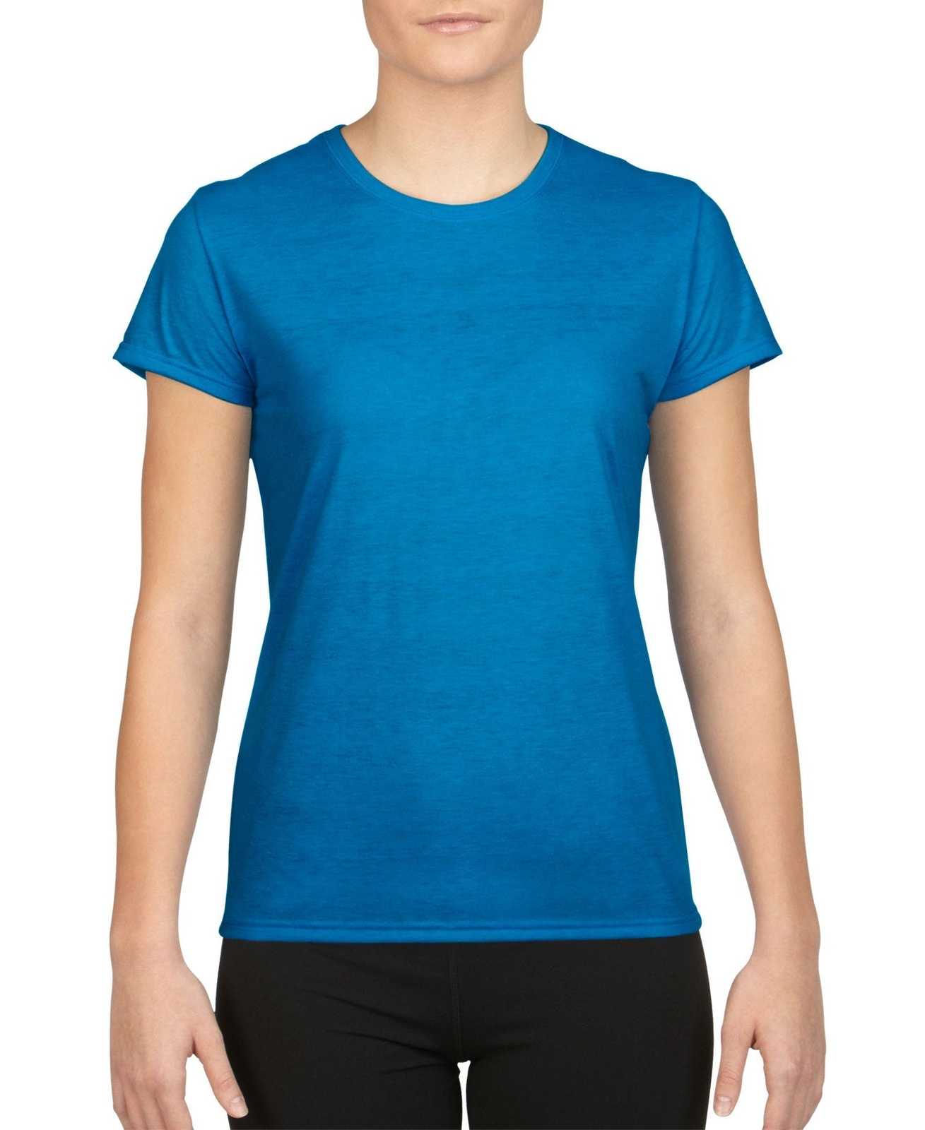 Gildan 42000L Ladies Performance T-Shirt - Sapphire - HIT a Double