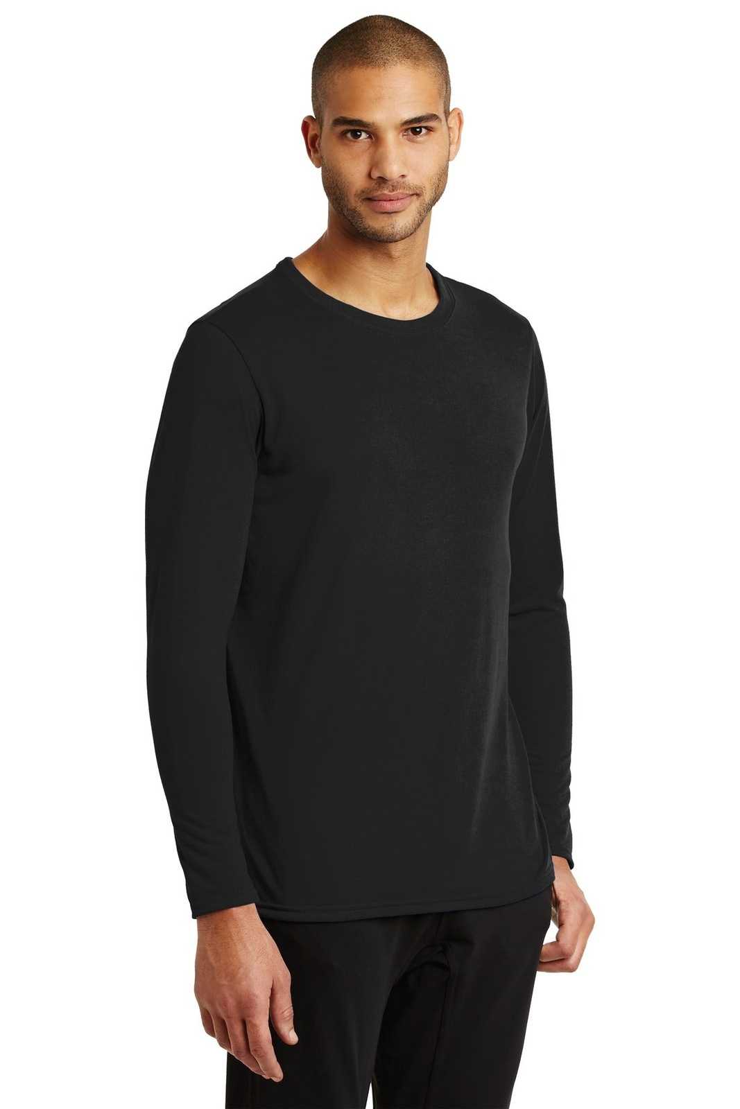 Gildan 42400 Performance Long Sleeve T-Shirt - Black - HIT a Double