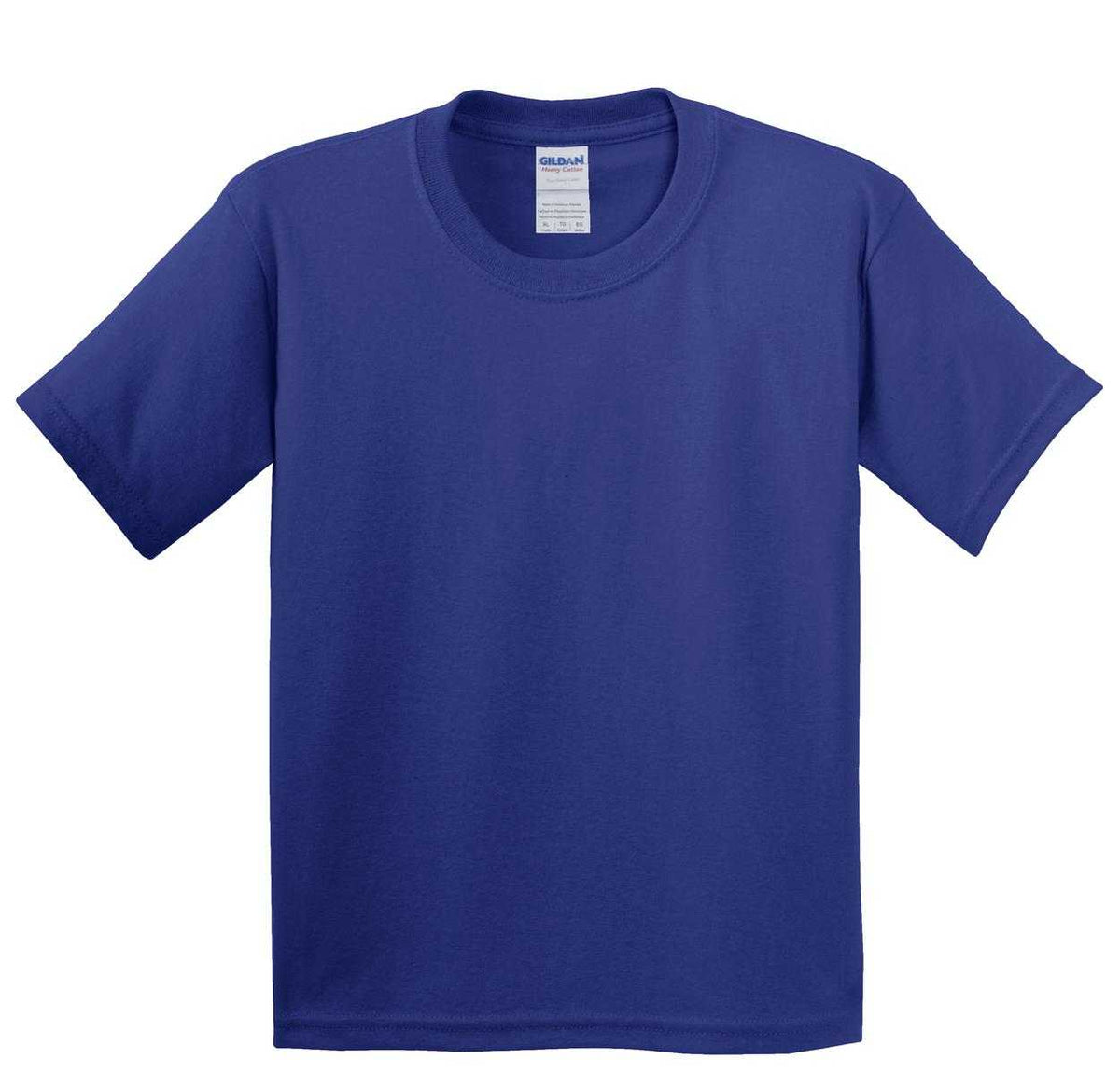 Gildan 5000B Youth Heavy Cotton 100% Cotton T-Shirt - Cobalt - HIT a Double