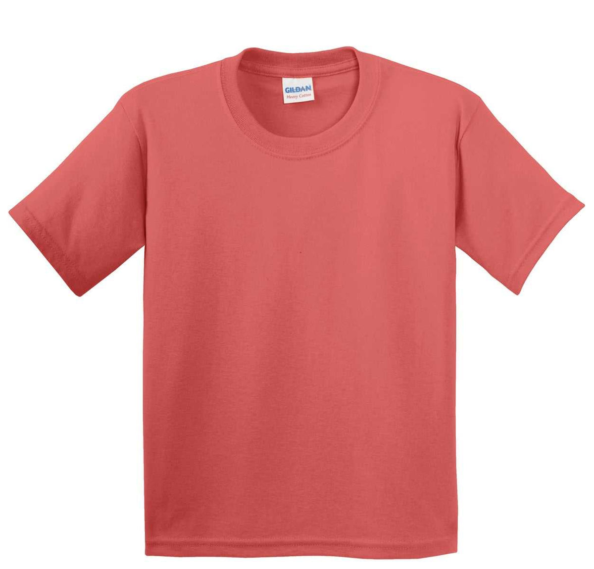 Gildan 5000B Youth Heavy Cotton 100% Cotton T-Shirt - Coral Silk - HIT a Double