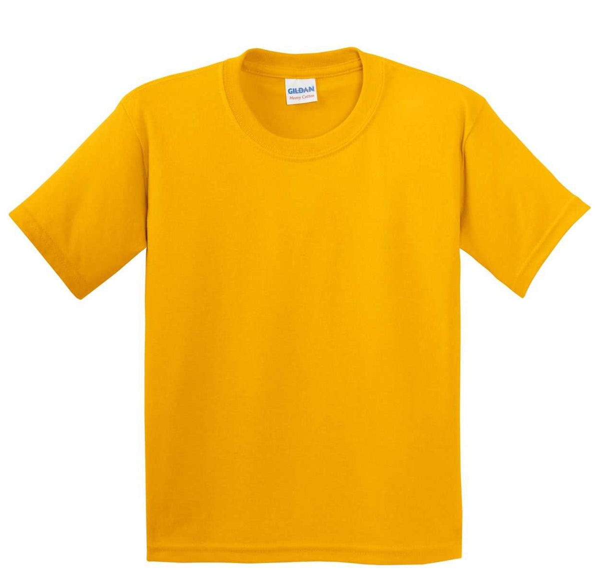 Gildan 5000B Youth Heavy Cotton 100% Cotton T-Shirt - Gold - HIT a Double