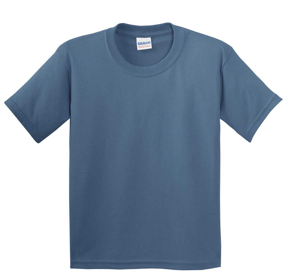 Gildan 5000B Youth Heavy Cotton 100% Cotton T-Shirt - Indigo Blue - HIT a Double