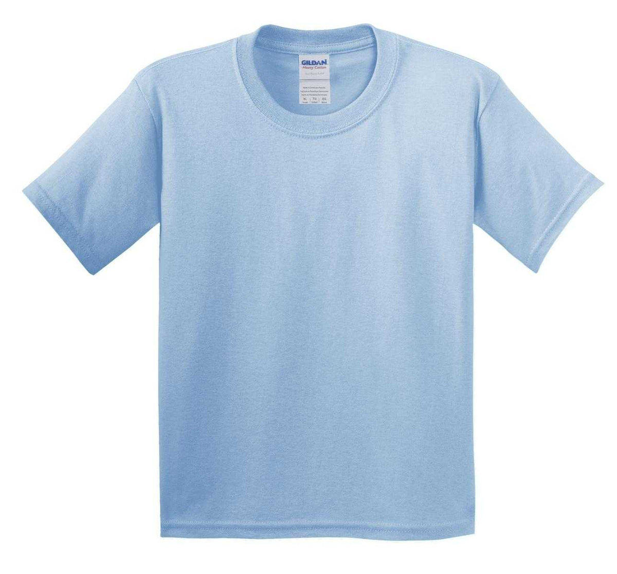 Gildan 5000B Youth Heavy Cotton 100% Cotton T-Shirt - Light Blue - HIT a Double
