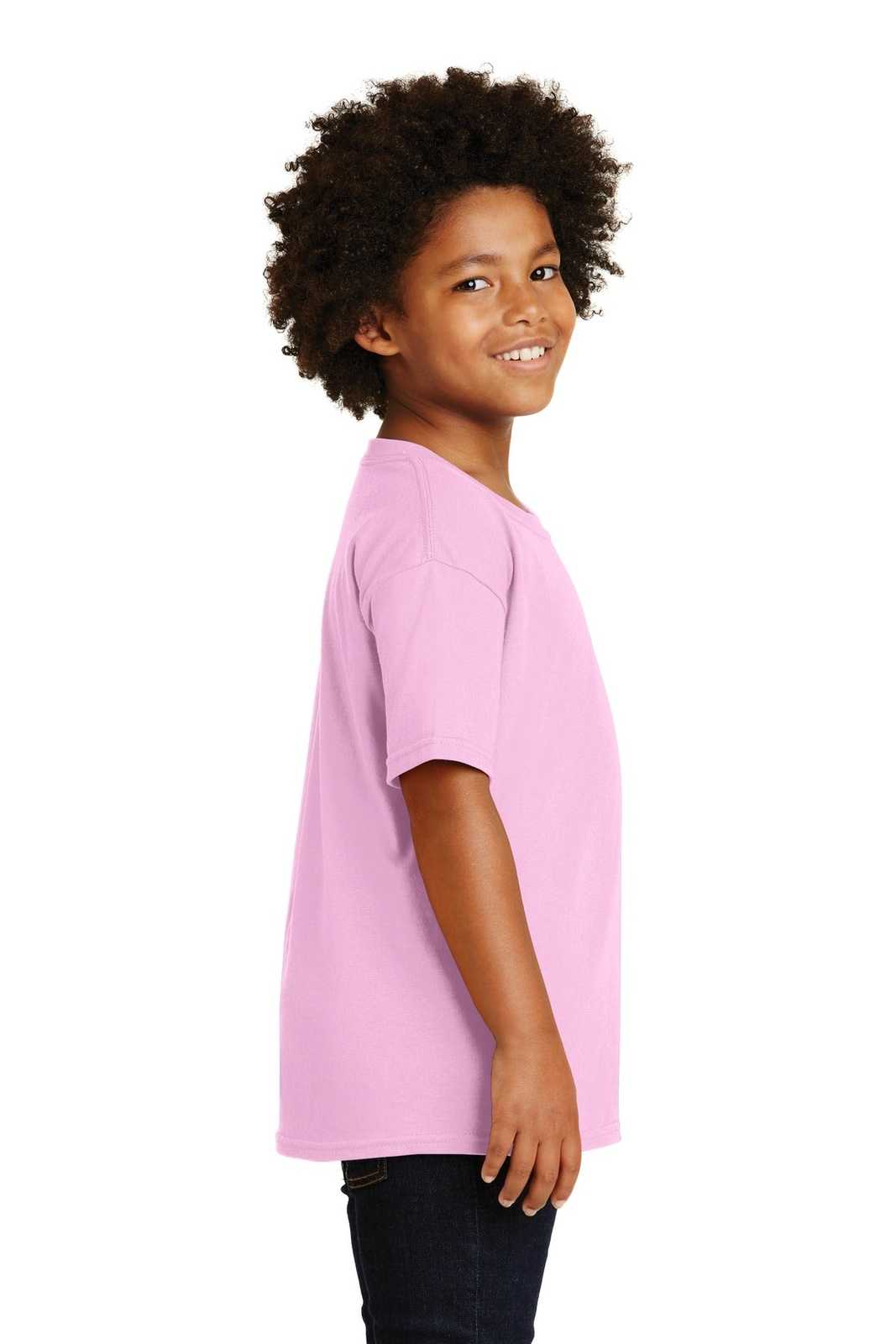 Gildan 5000B Youth Heavy Cotton 100% Cotton T-Shirt - Light Pink - HIT a Double