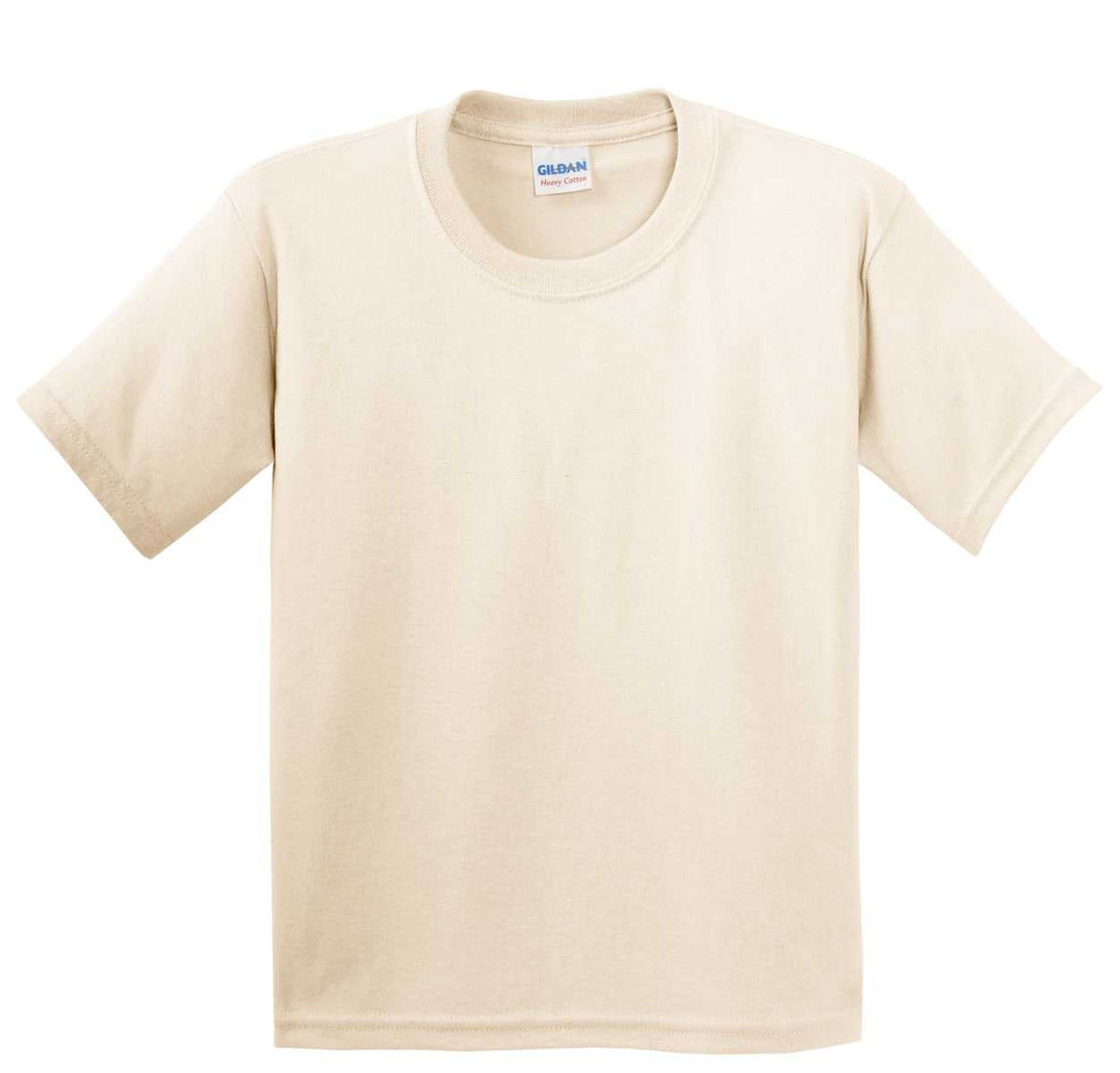 Gildan 5000B Youth Heavy Cotton 100% Cotton T-Shirt - Natural - HIT a Double