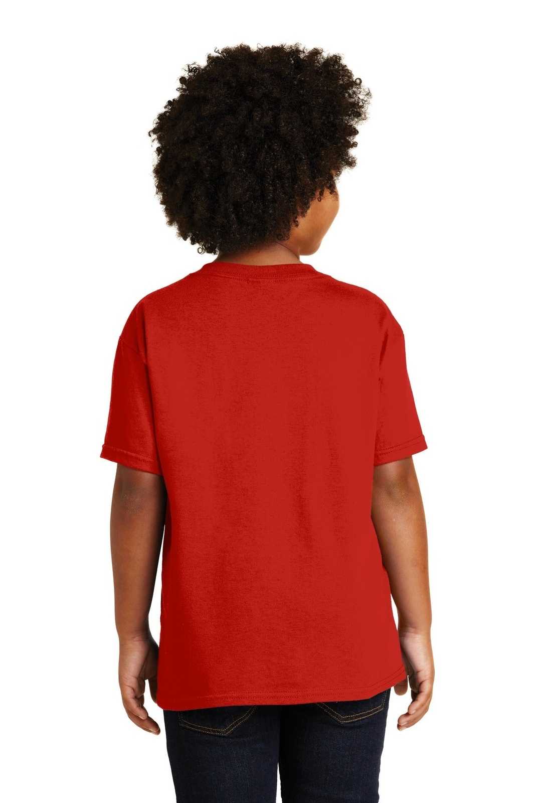 Gildan 5000B Youth Heavy Cotton 100% Cotton T-Shirt - Red - HIT a Double
