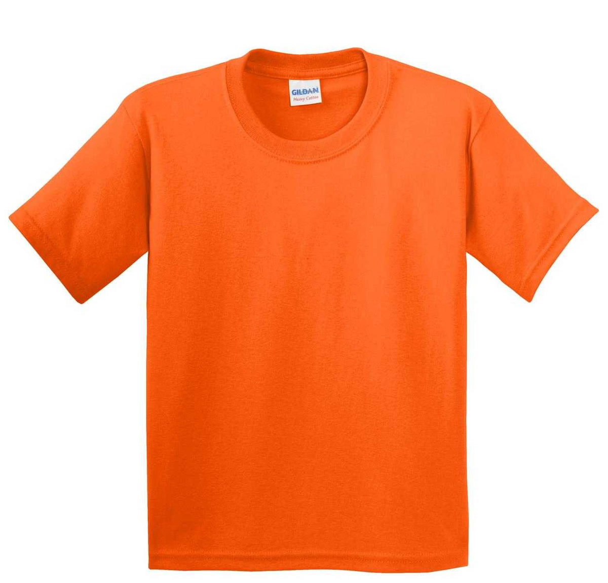 Gildan 5000B Youth Heavy Cotton 100% Cotton T-Shirt - S. Orange - HIT a Double