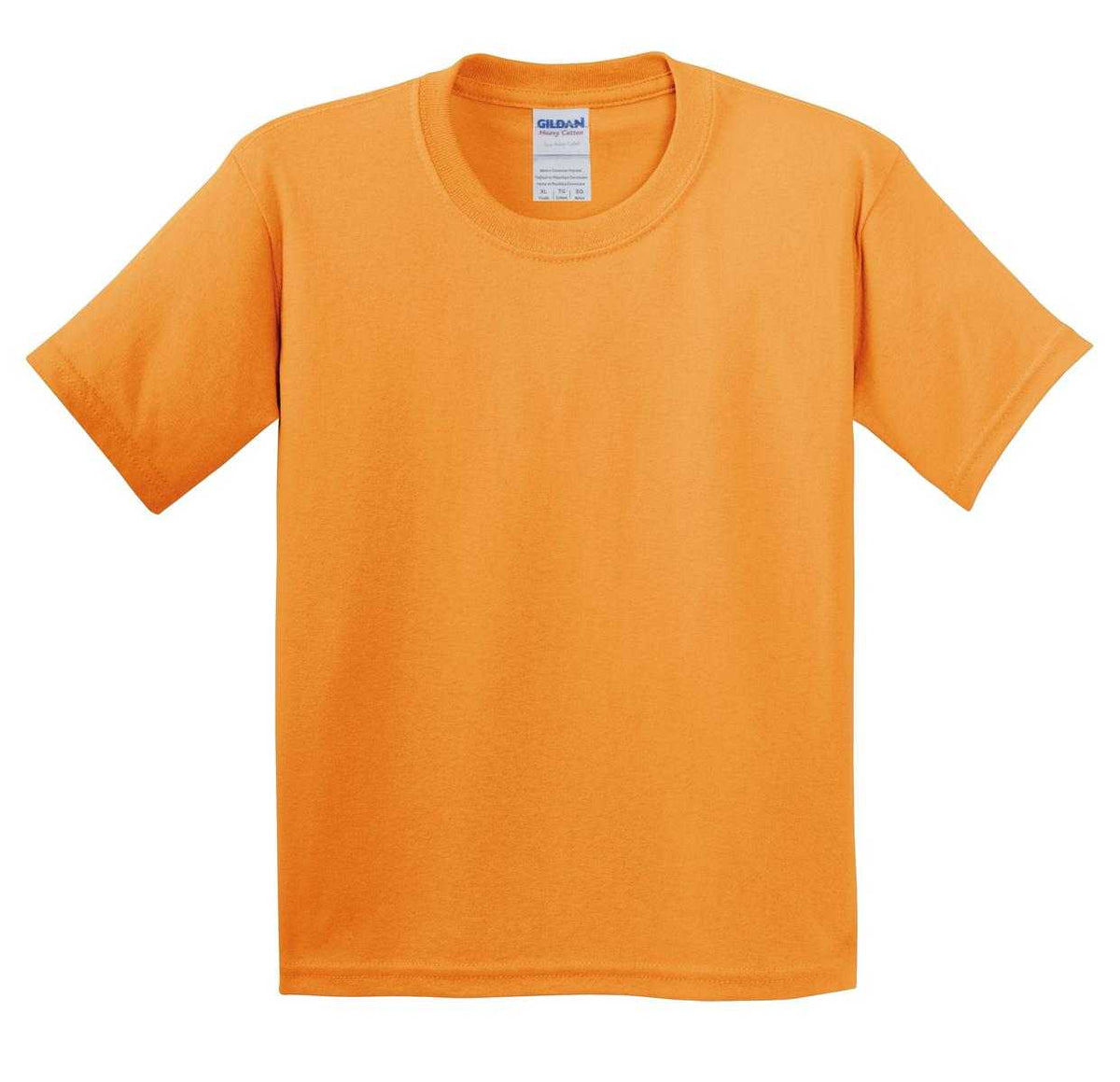 Gildan 5000B Youth Heavy Cotton 100% Cotton T-Shirt - Tennessee Orange - HIT a Double