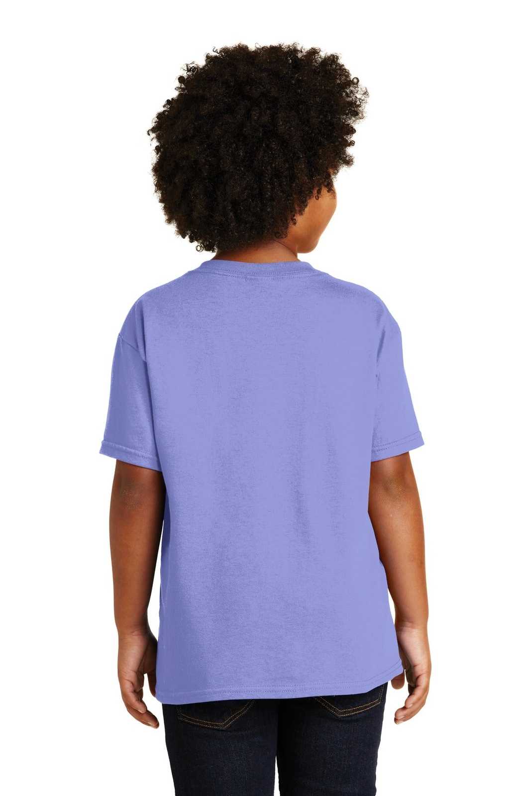 Gildan 5000B Youth Heavy Cotton 100% Cotton T-Shirt - Violet - HIT a Double
