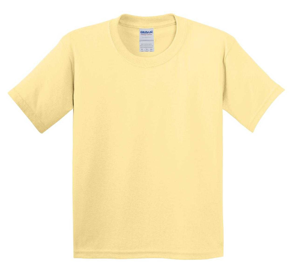Gildan 5000B Youth Heavy Cotton 100% Cotton T-Shirt - Yellow Haze - HIT a Double