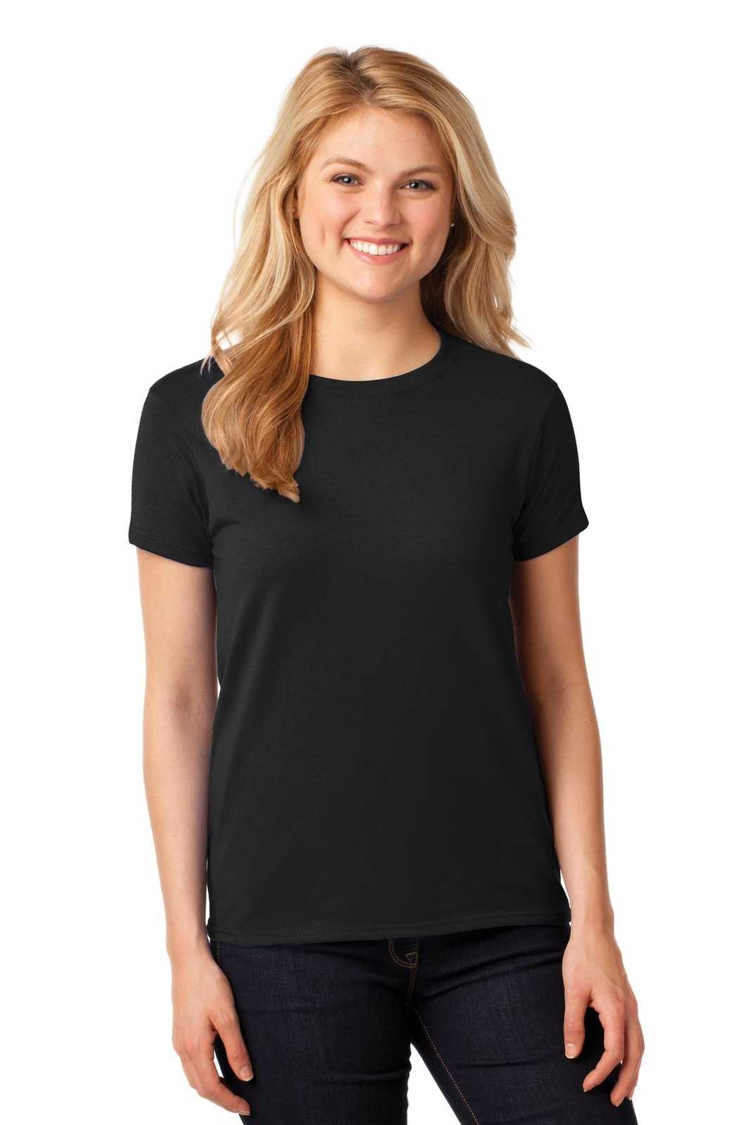 Logo Cotton T-shirt in Black - Women