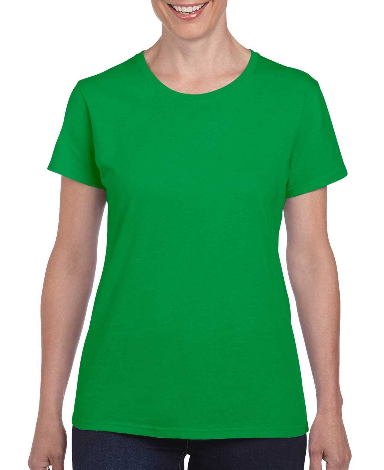 Gildan 5000L Ladies Heavy Cotton 100% Cotton T-Shirt - Irish Green - HIT a Double