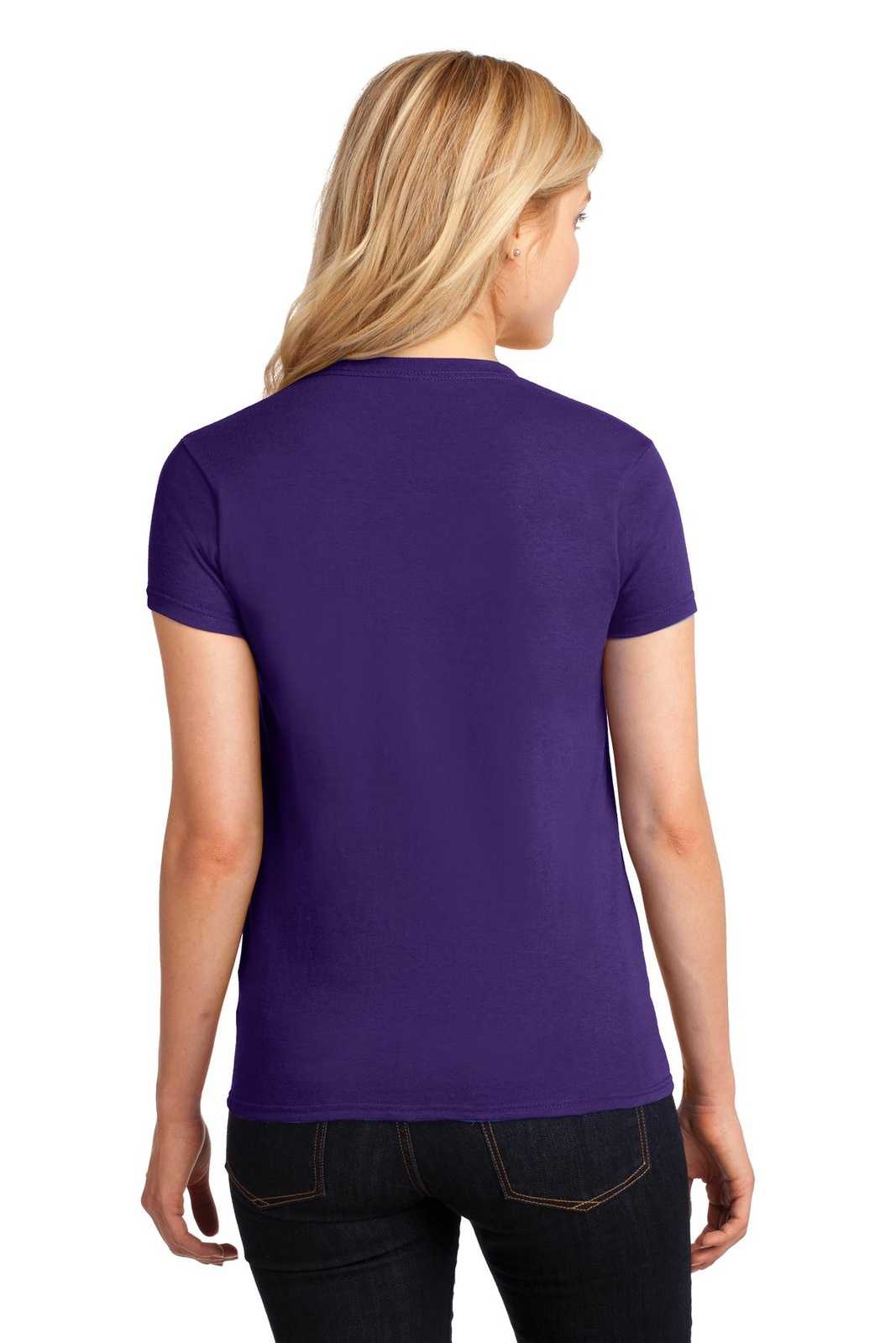 Gildan 5000L Ladies Heavy Cotton 100% Cotton T-Shirt - Purple - HIT a Double