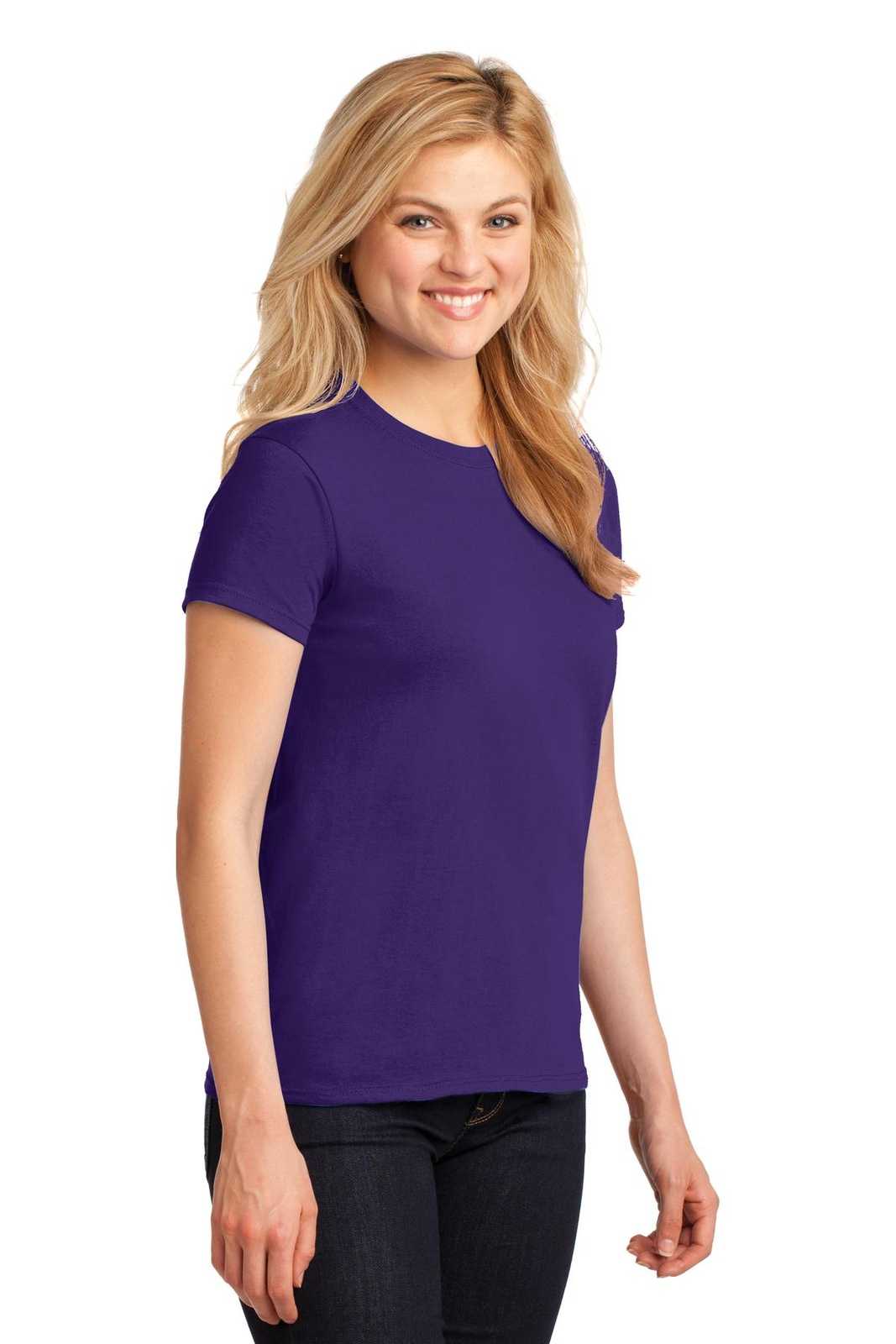 Gildan 5000L Ladies Heavy Cotton 100% Cotton T-Shirt - Purple - HIT a Double