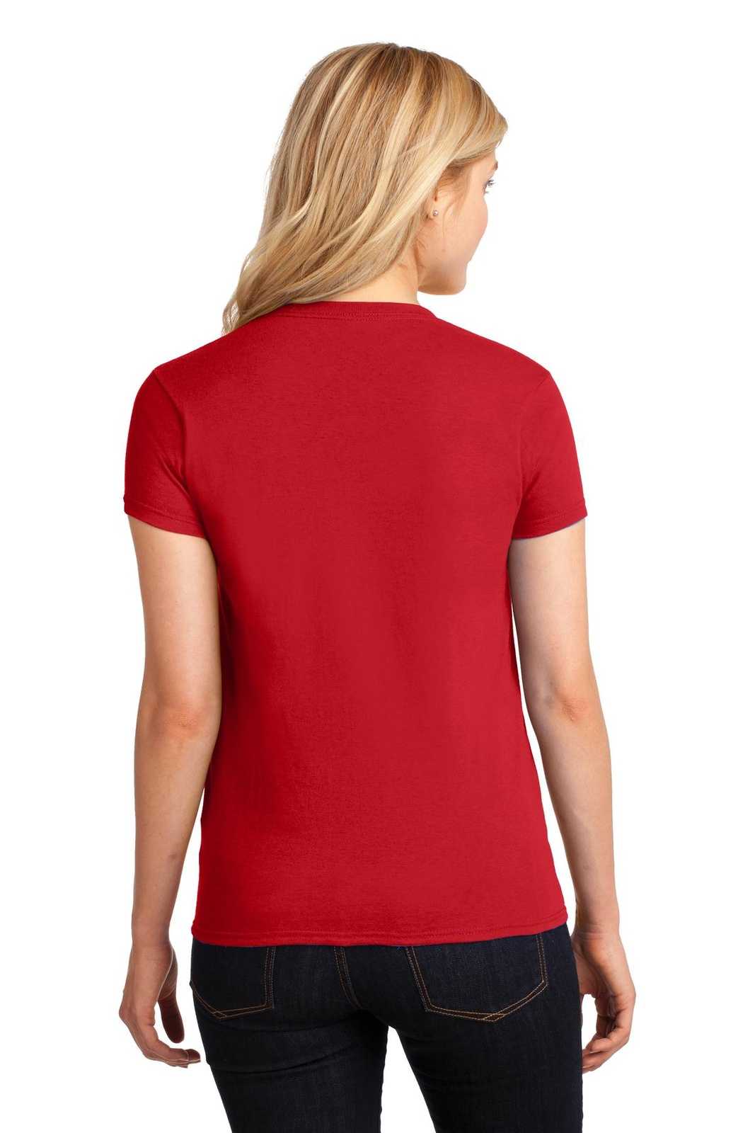 Gildan 5000L Ladies Heavy Cotton 100% Cotton T-Shirt - Red - HIT a Double